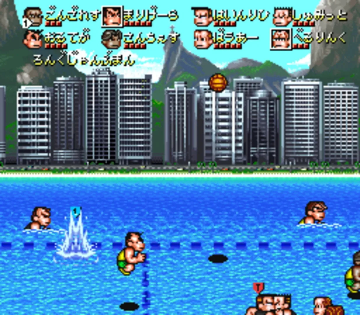 Captura de pantalla - Kunio's Dodgeball Time, C'mon Guys!