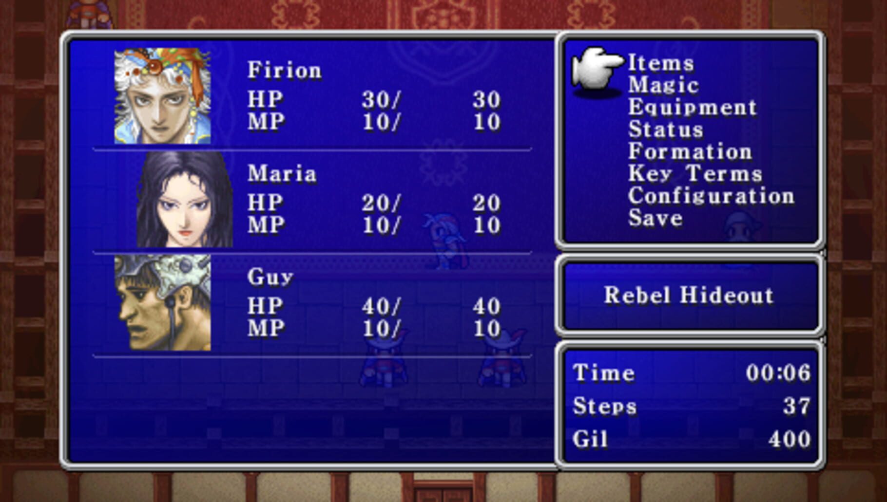 Captura de pantalla - Final Fantasy II: 20th Anniversary Edition