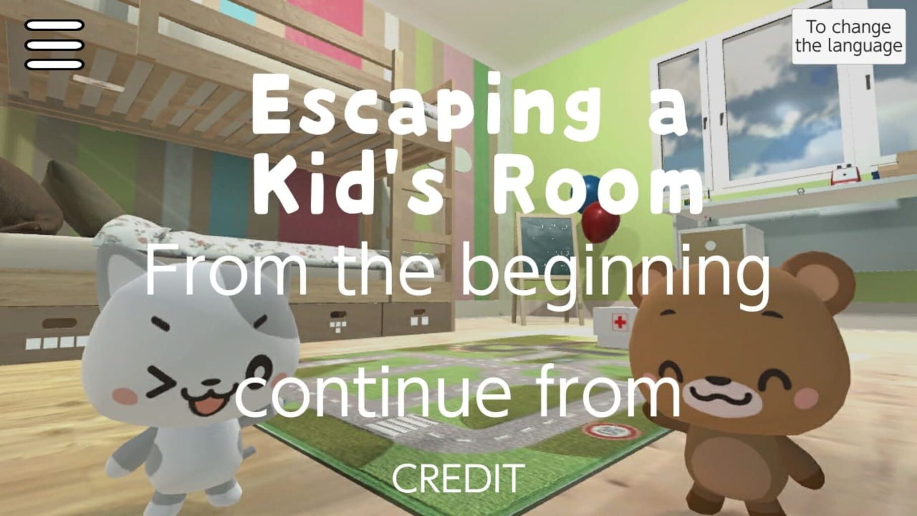 Escaping a Kid's Room: The Adventures of Nyanzou & Kumakichi - Escape Game Series screenshot