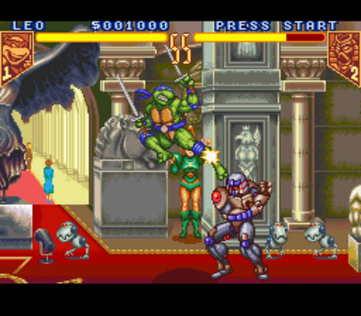 Captura de pantalla - Teenage Mutant Ninja Turtles: Tournament Fighters
