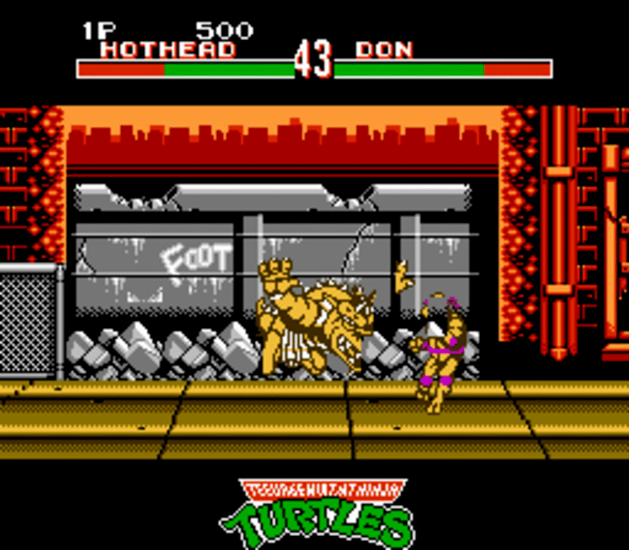 Teenage Mutant Ninja Turtles: Tournament Fighters screenshot