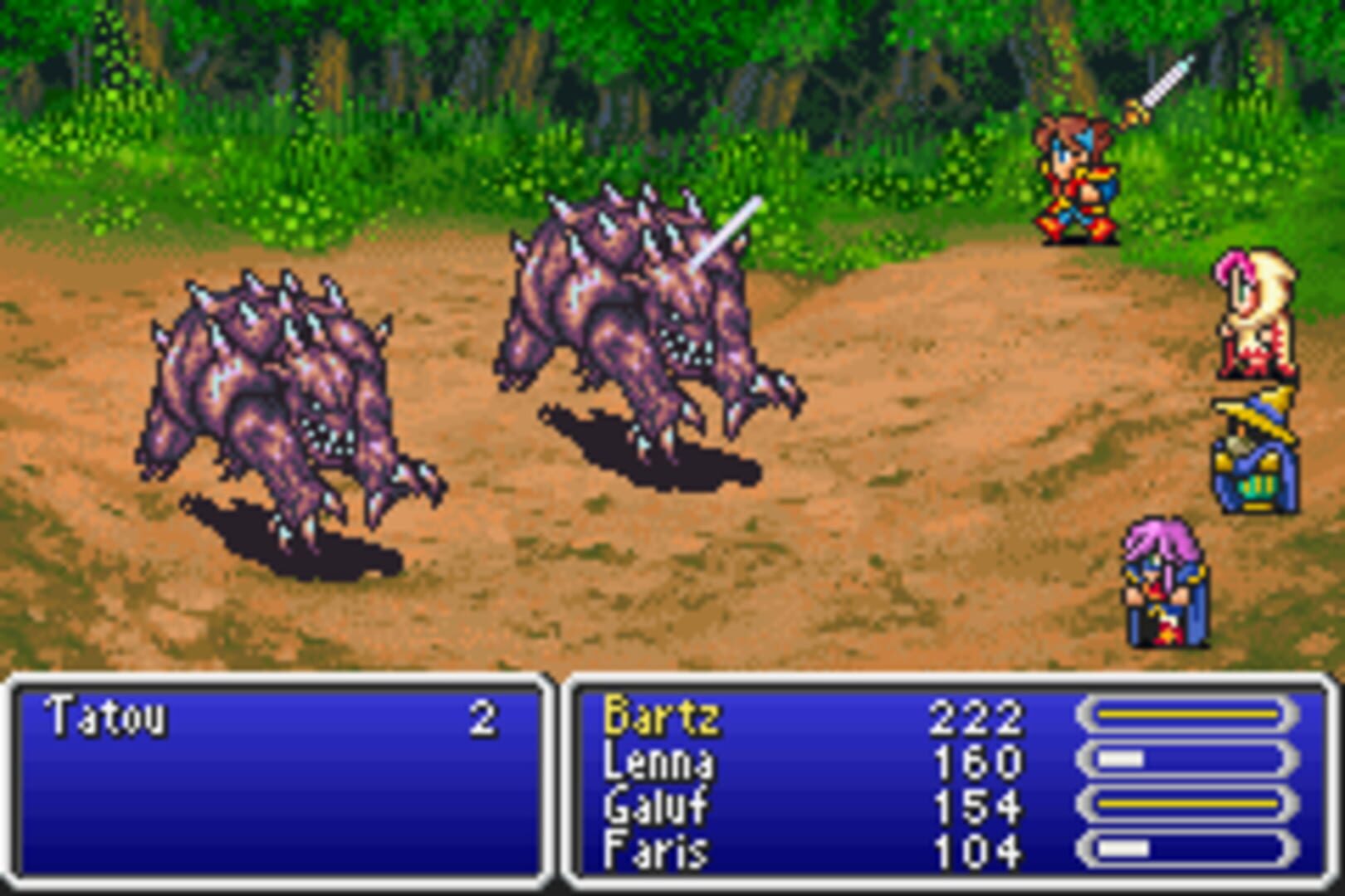 Captura de pantalla - Final Fantasy V Advance