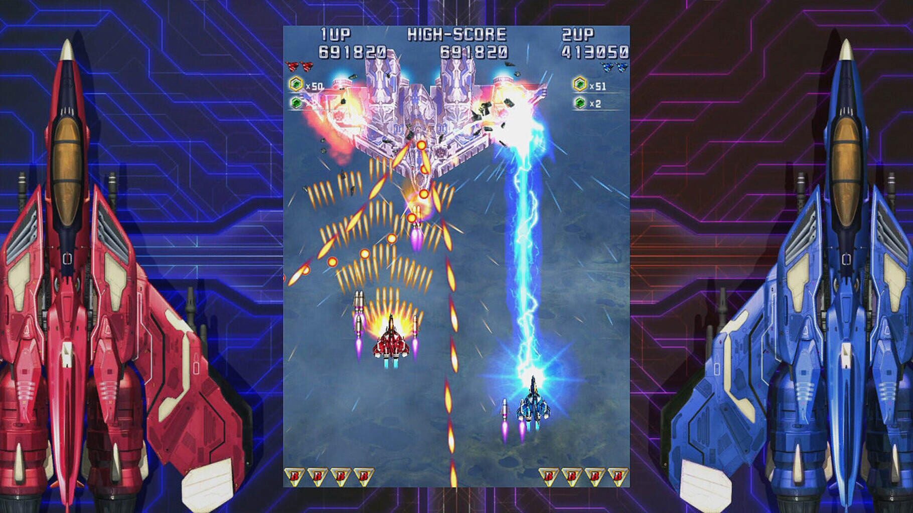 Raiden IV x Mikado Remix screenshot