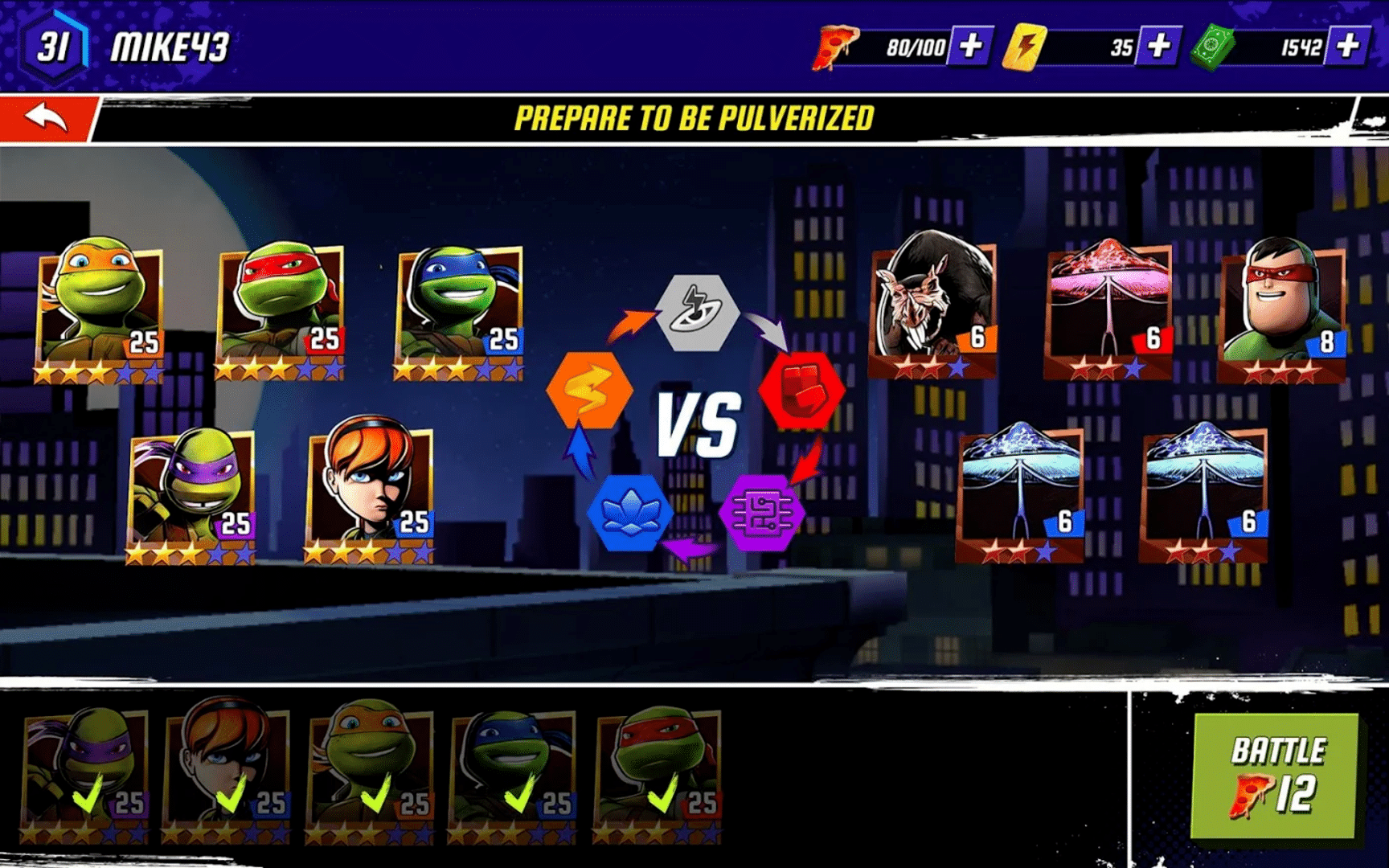 Teenage Mutant Ninja Turtles Legends screenshot