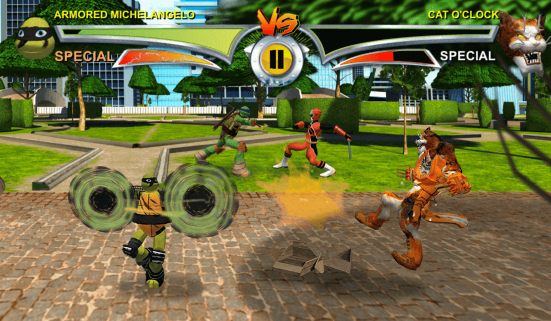 Power Rangers vs Teenage Mutant Ninja Turtles: Ultimate Hero Clash 2 screenshot