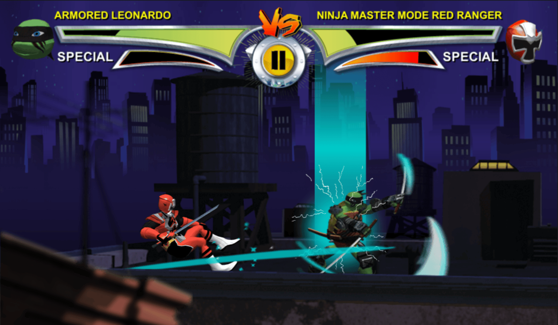 Power Rangers vs Teenage Mutant Ninja Turtles: Ultimate Hero Clash 2 screenshot