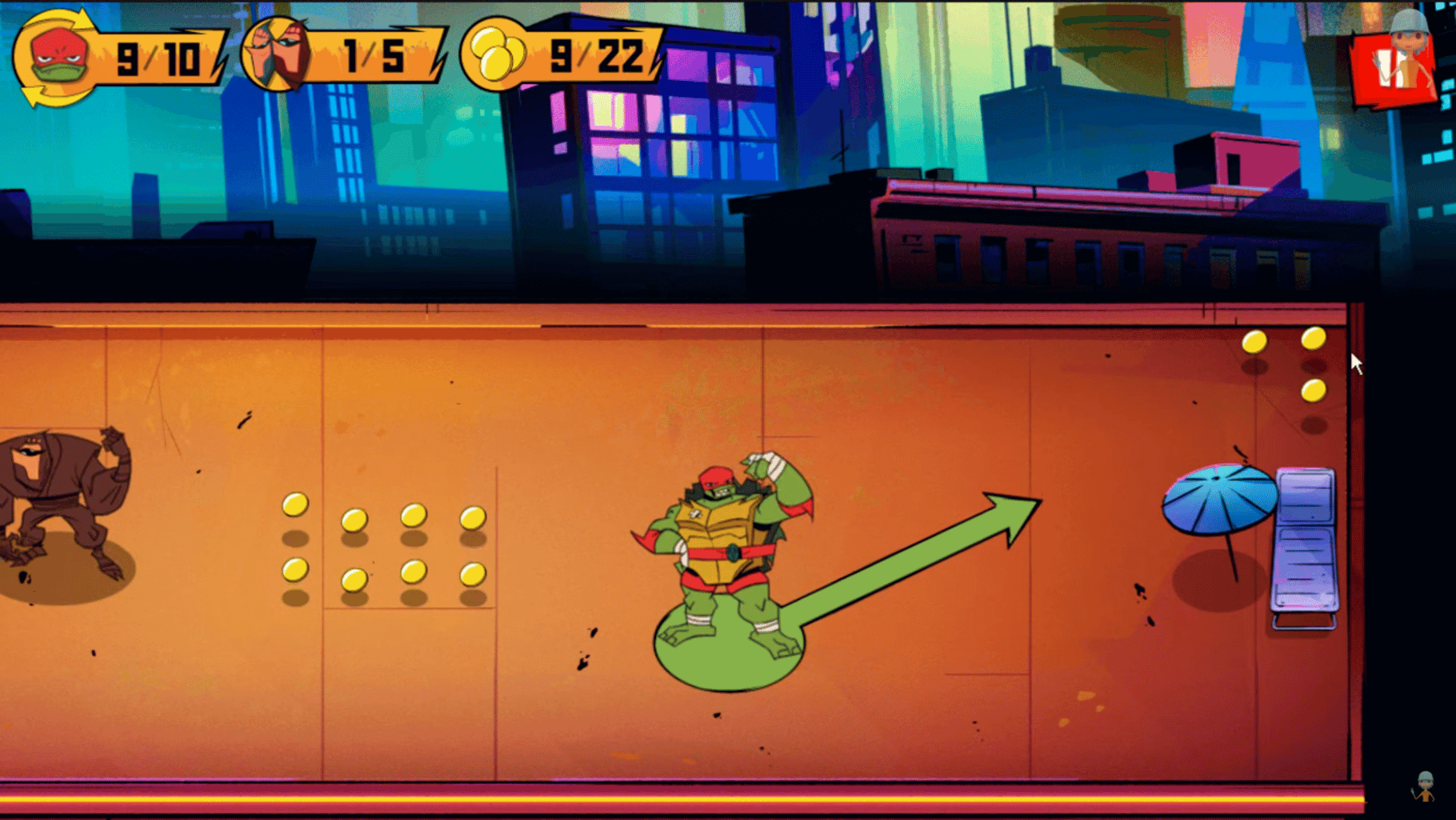 Rise of the Teenage Mutant Ninja Turtles: Bumper Bros screenshot