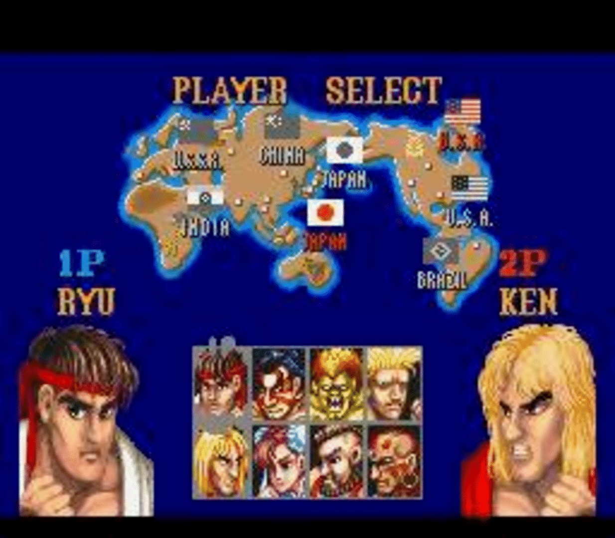 Street Fighter II screenshot