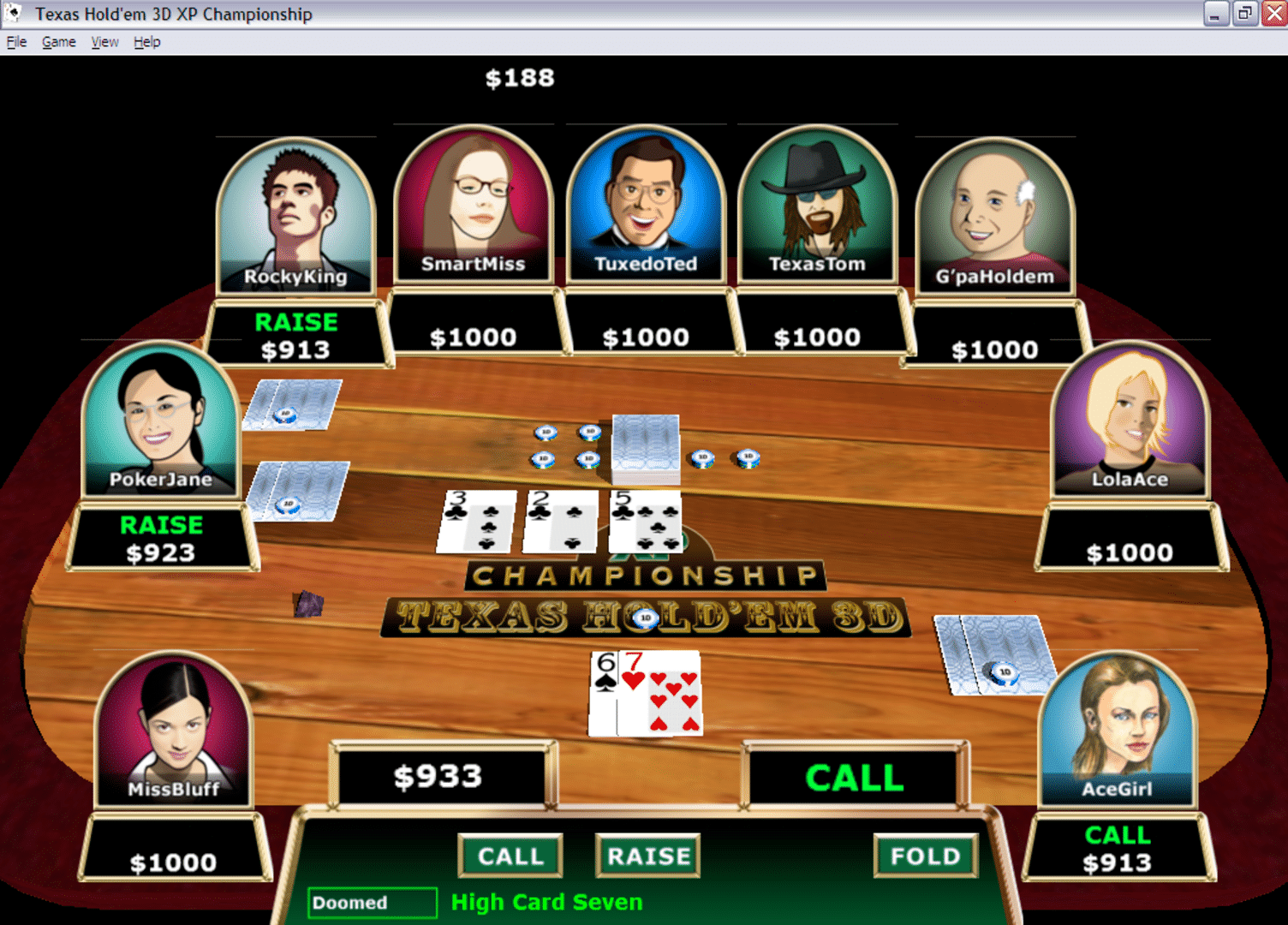 Texas Hold'em 3D screenshot