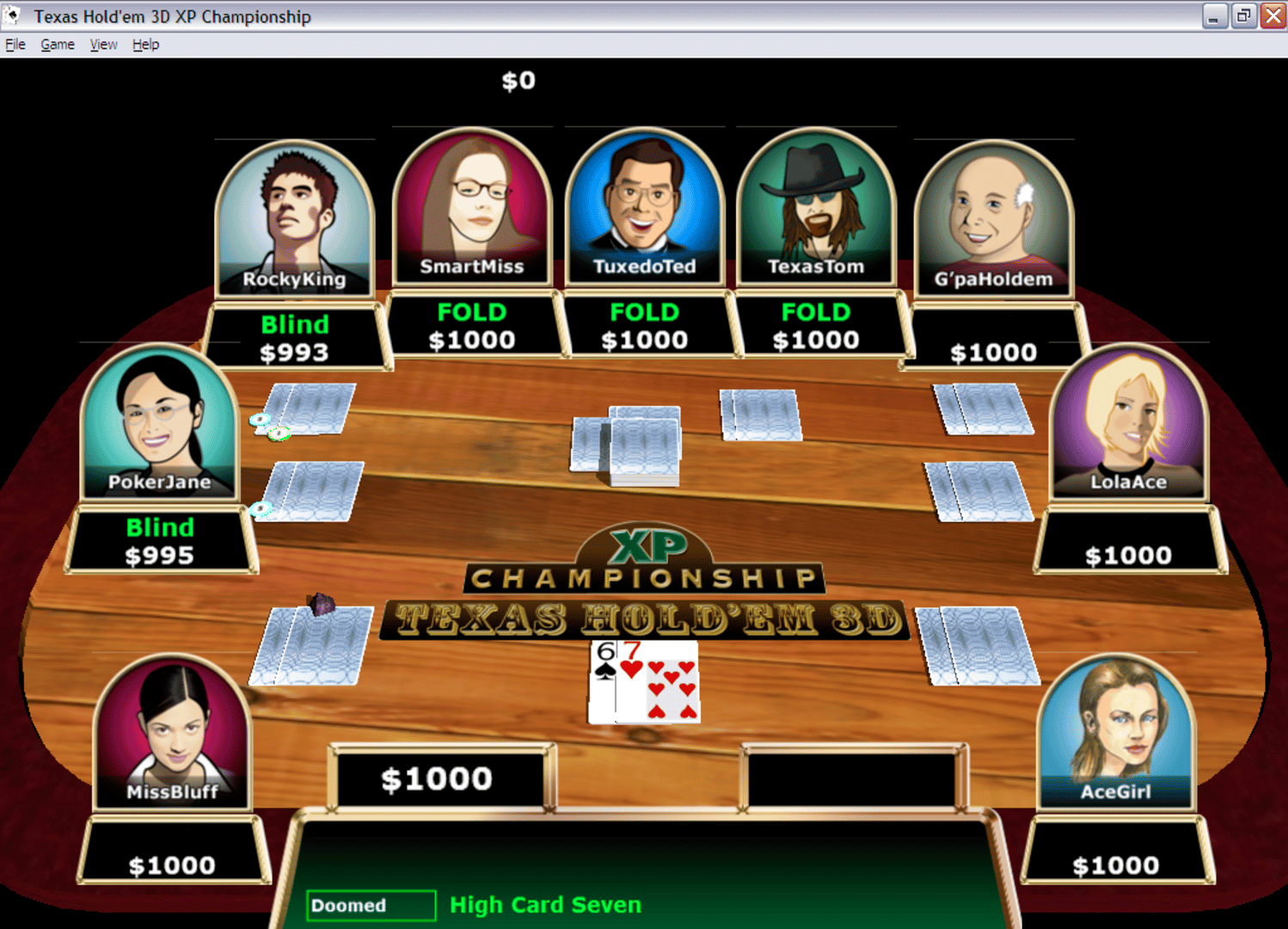 Texas Hold'em 3D screenshot