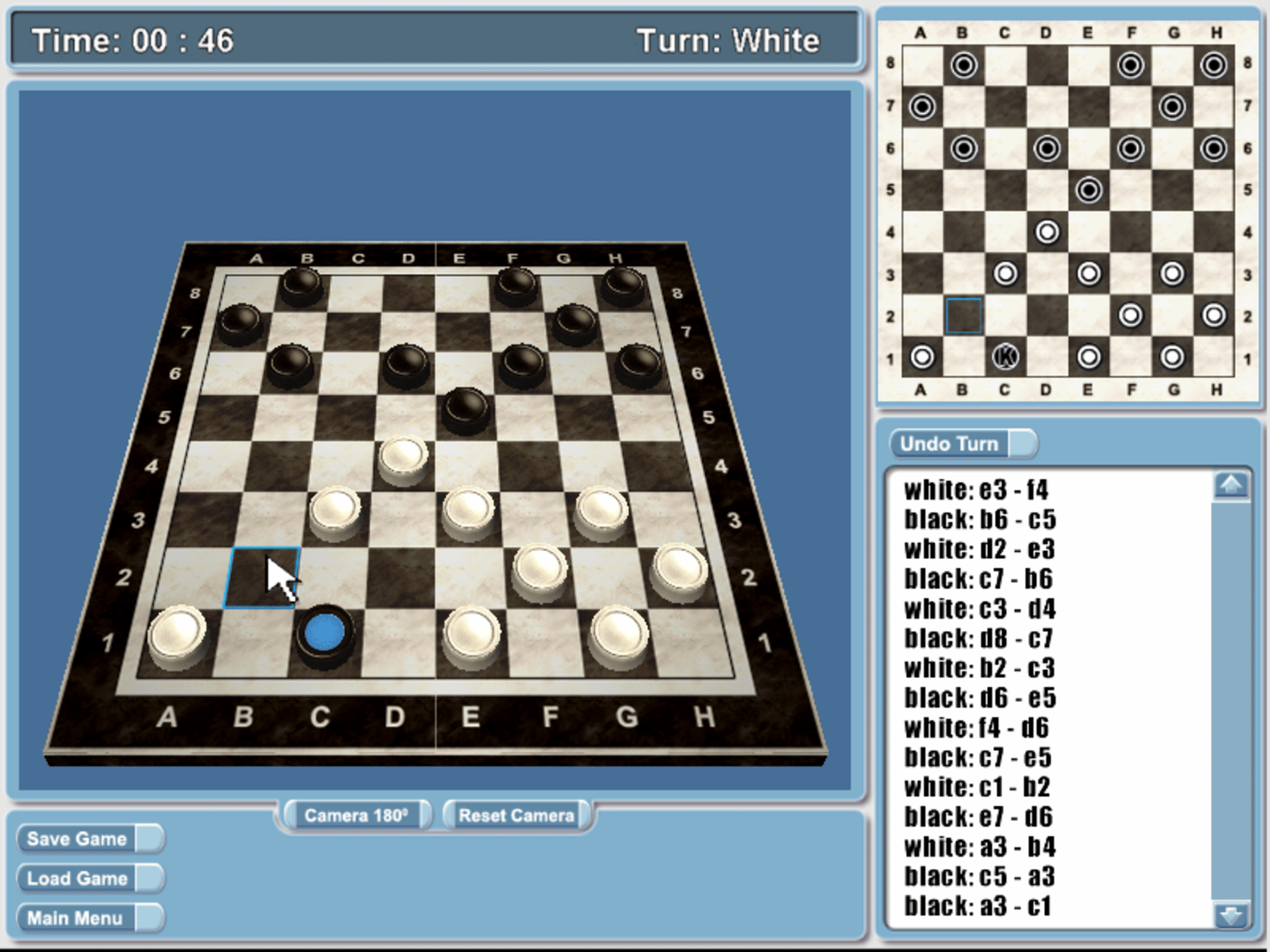 Checkers 3D screenshot