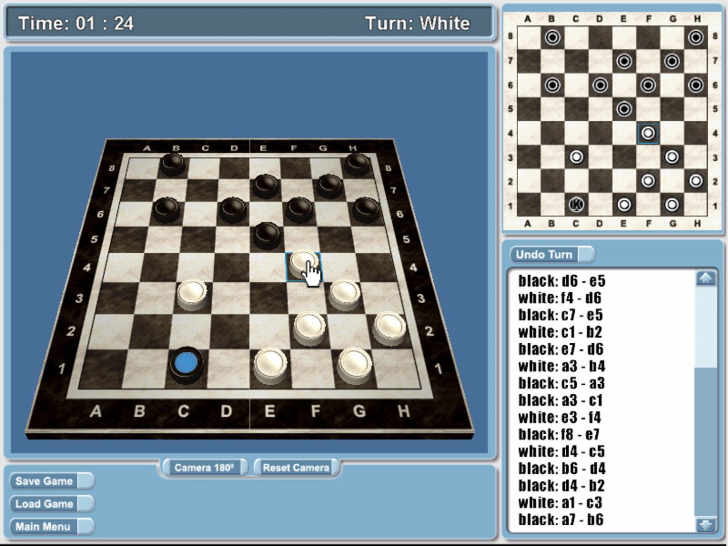 Checkers 3D screenshot