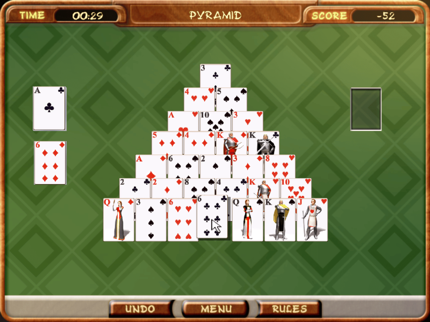 Pyramid Solitaire Gold screenshot