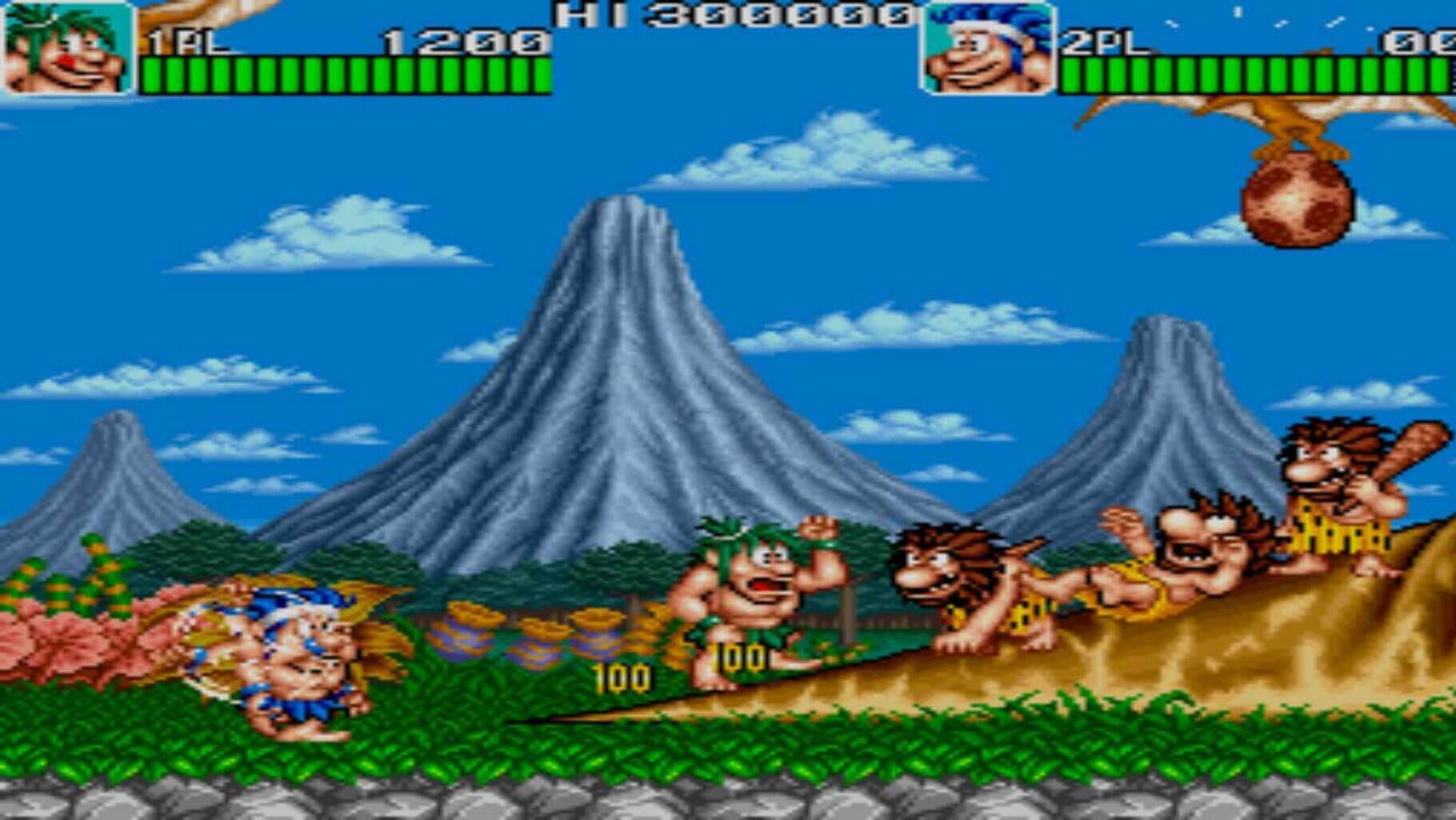 Captura de pantalla - Johnny Turbo's Arcade: Joe and Mac Caveman Ninja