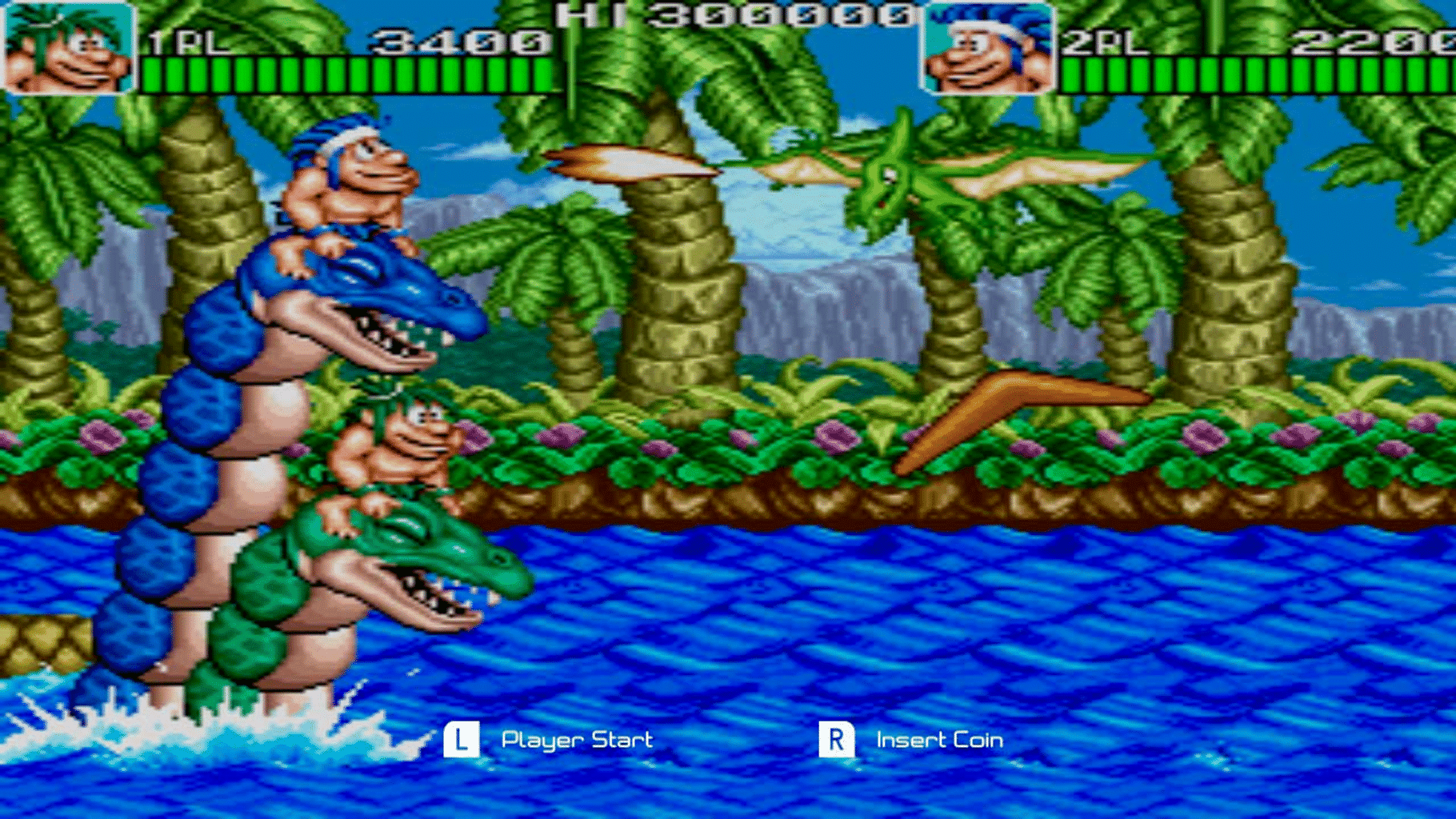 Johnny Turbo's Arcade: Joe and Mac Caveman Ninja screenshot