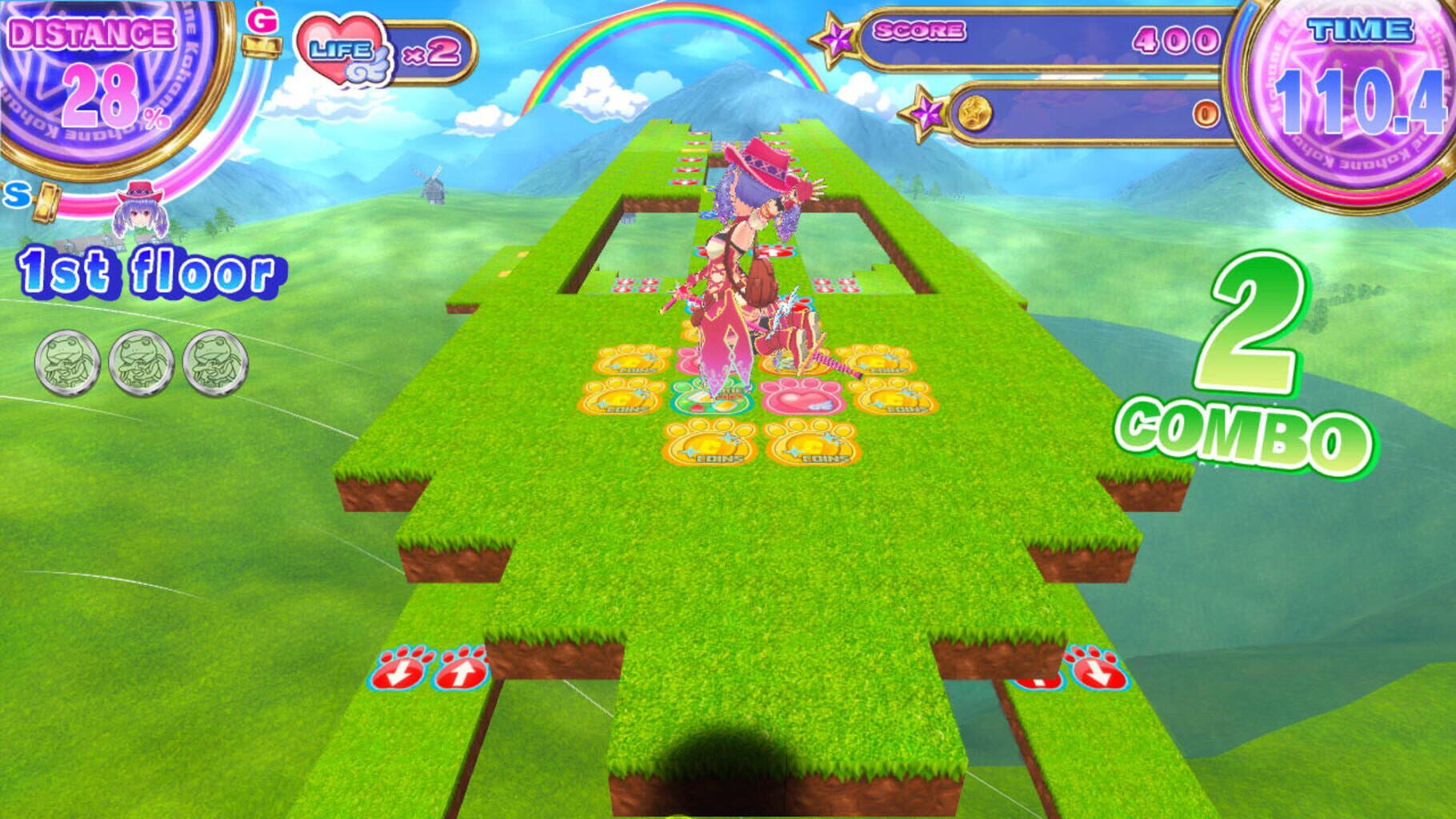 Hopping girl Kohane Jumping Kingdom: Princess of the Black Rabbit screenshot