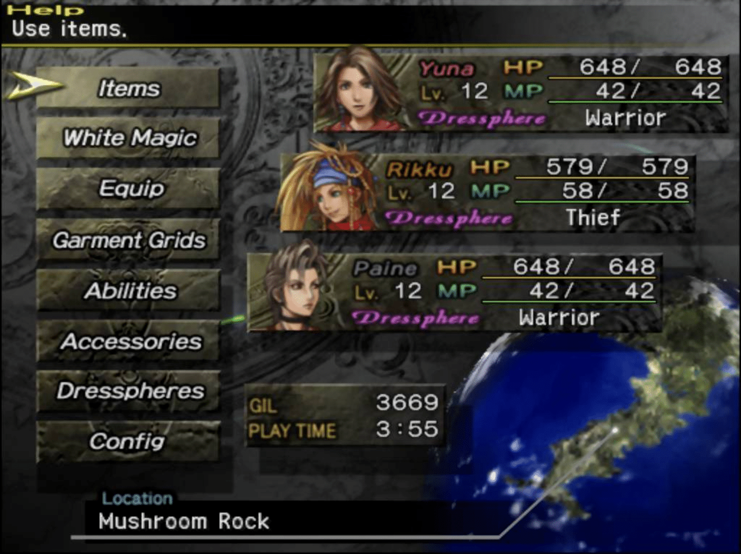 Final Fantasy X-2 screenshot