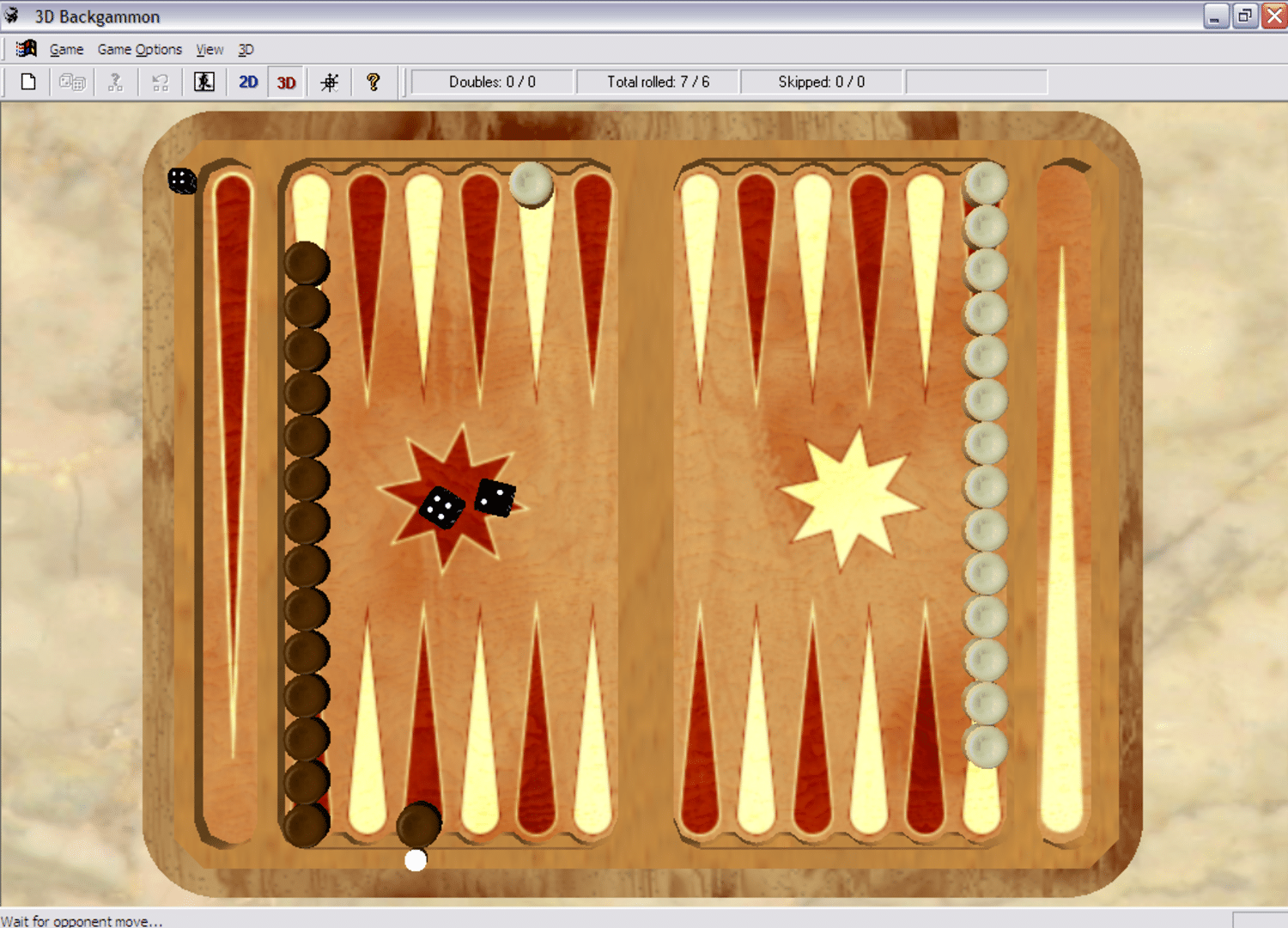 Backgammon 3D screenshot