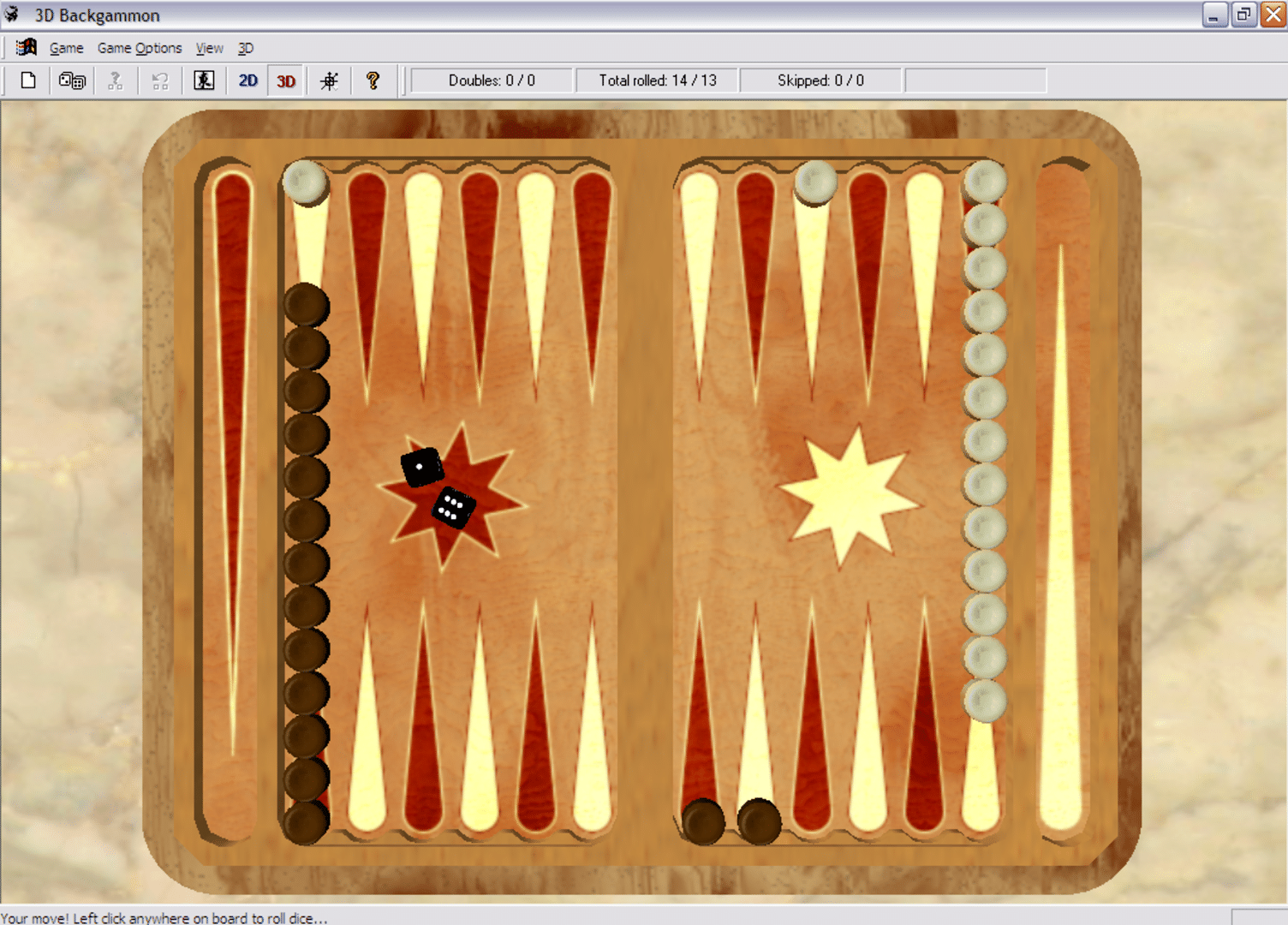 Backgammon 3D screenshot