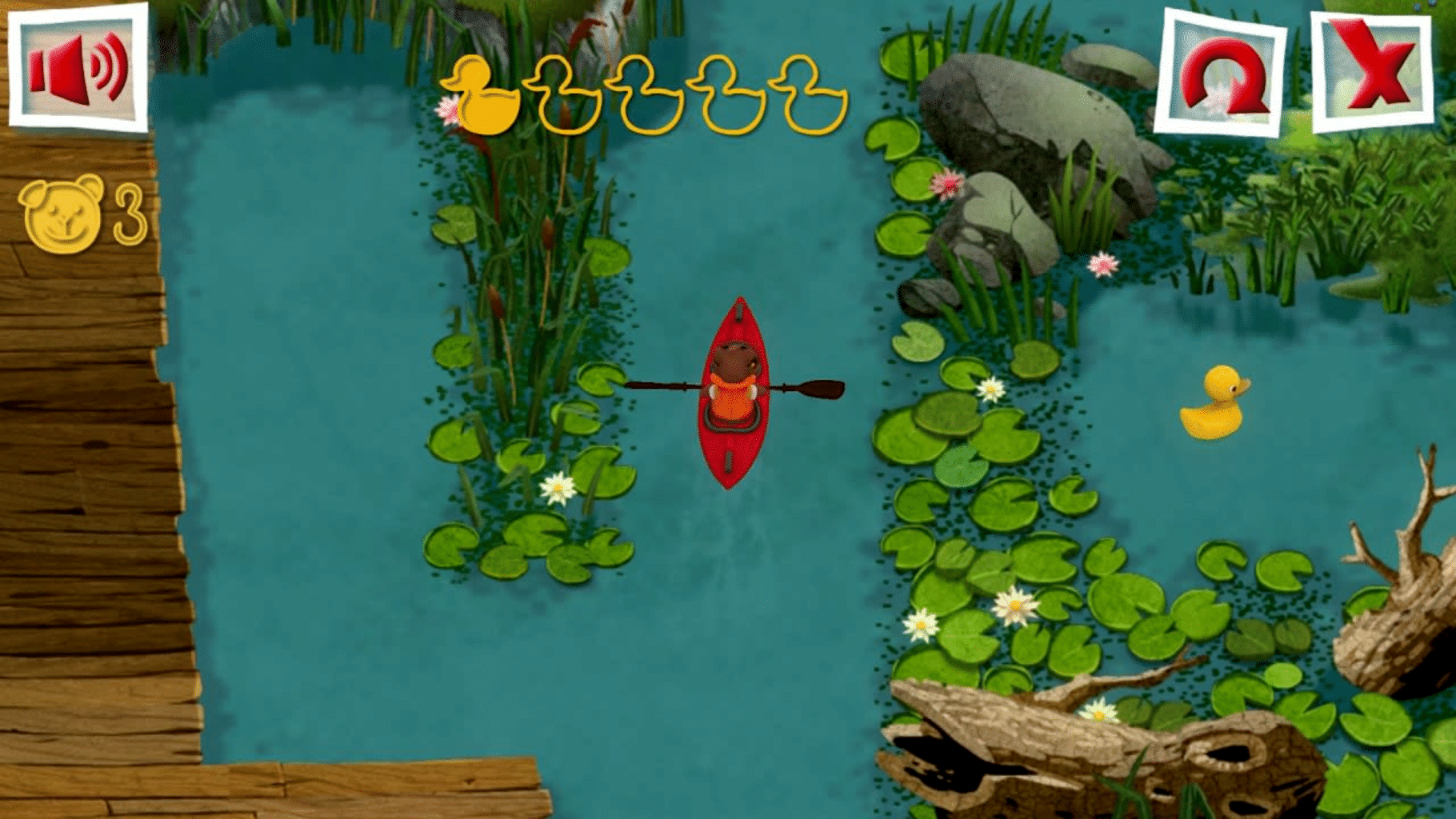 Teddy the Wanderer: Kayaking screenshot