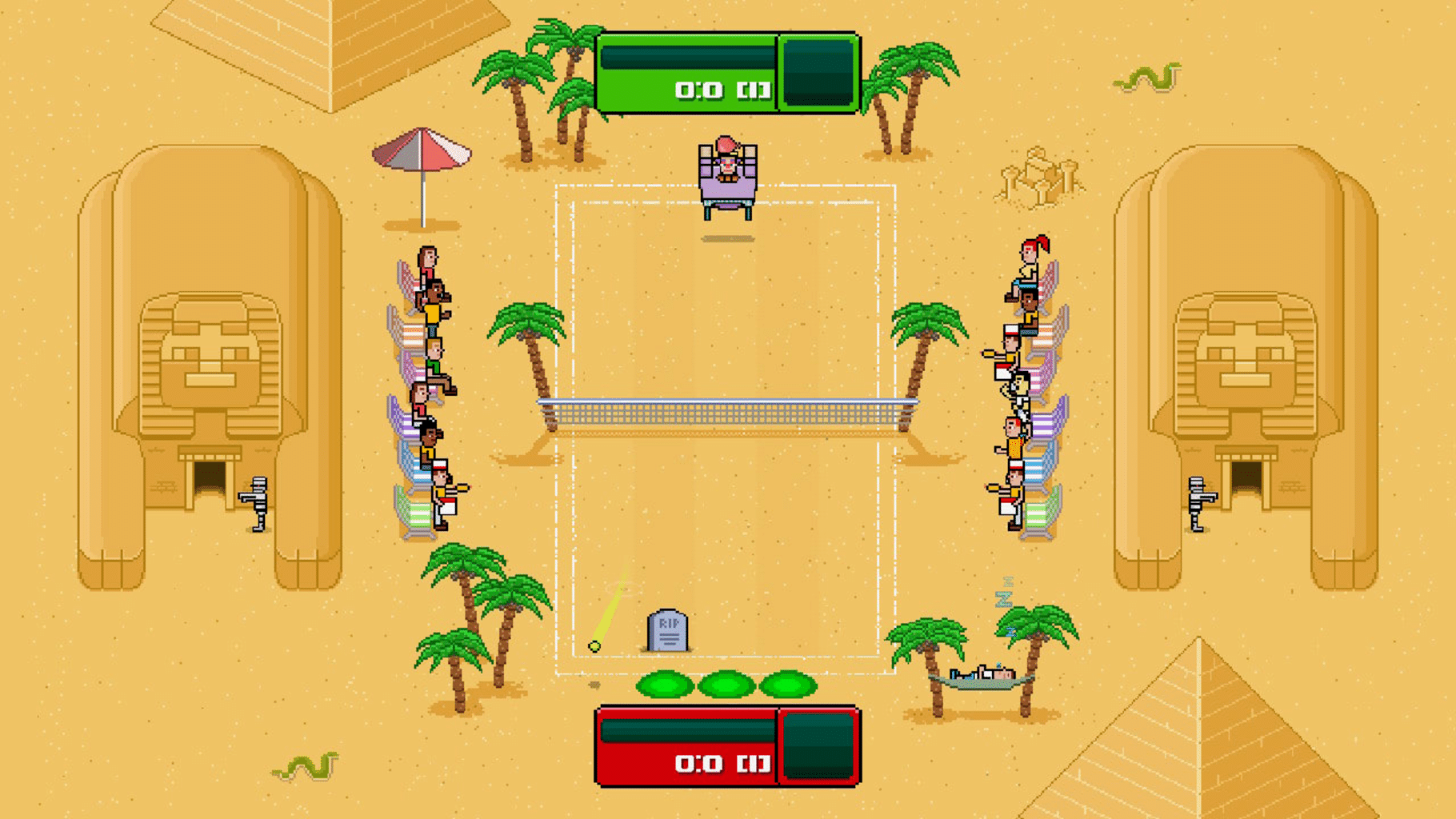 Timber Tennis: Versus screenshot