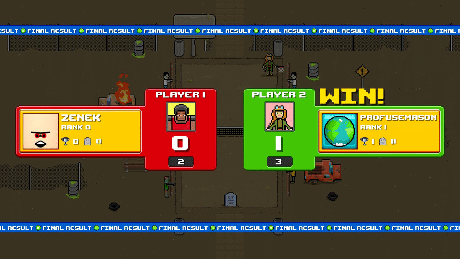 Timber Tennis: Versus screenshot