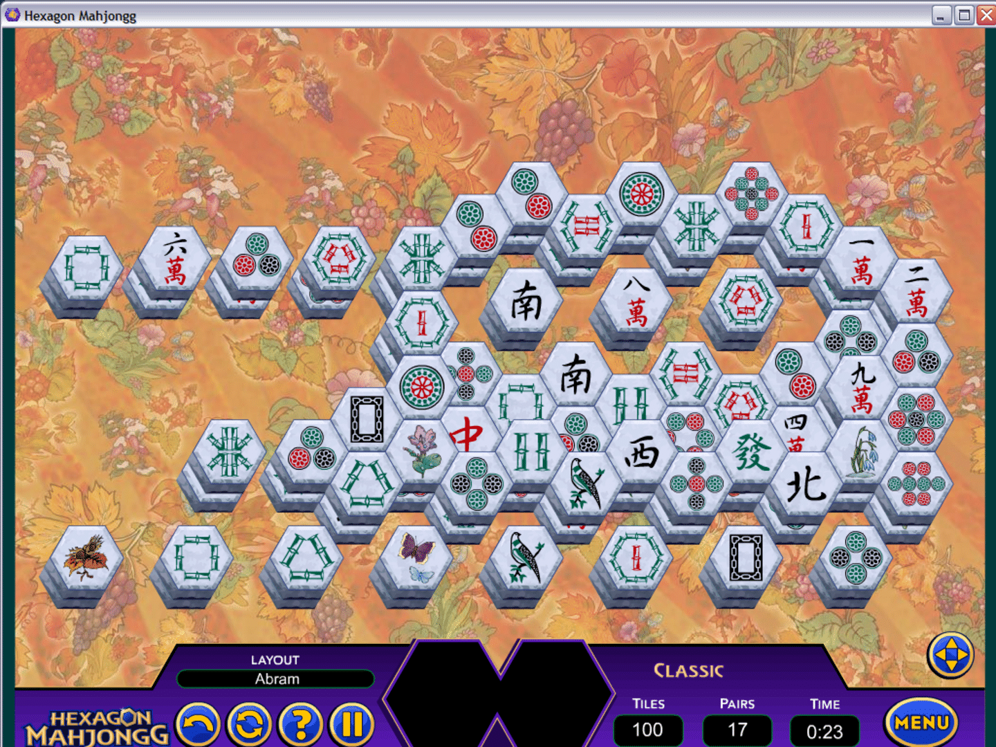 Hexagon Mahjongg screenshot