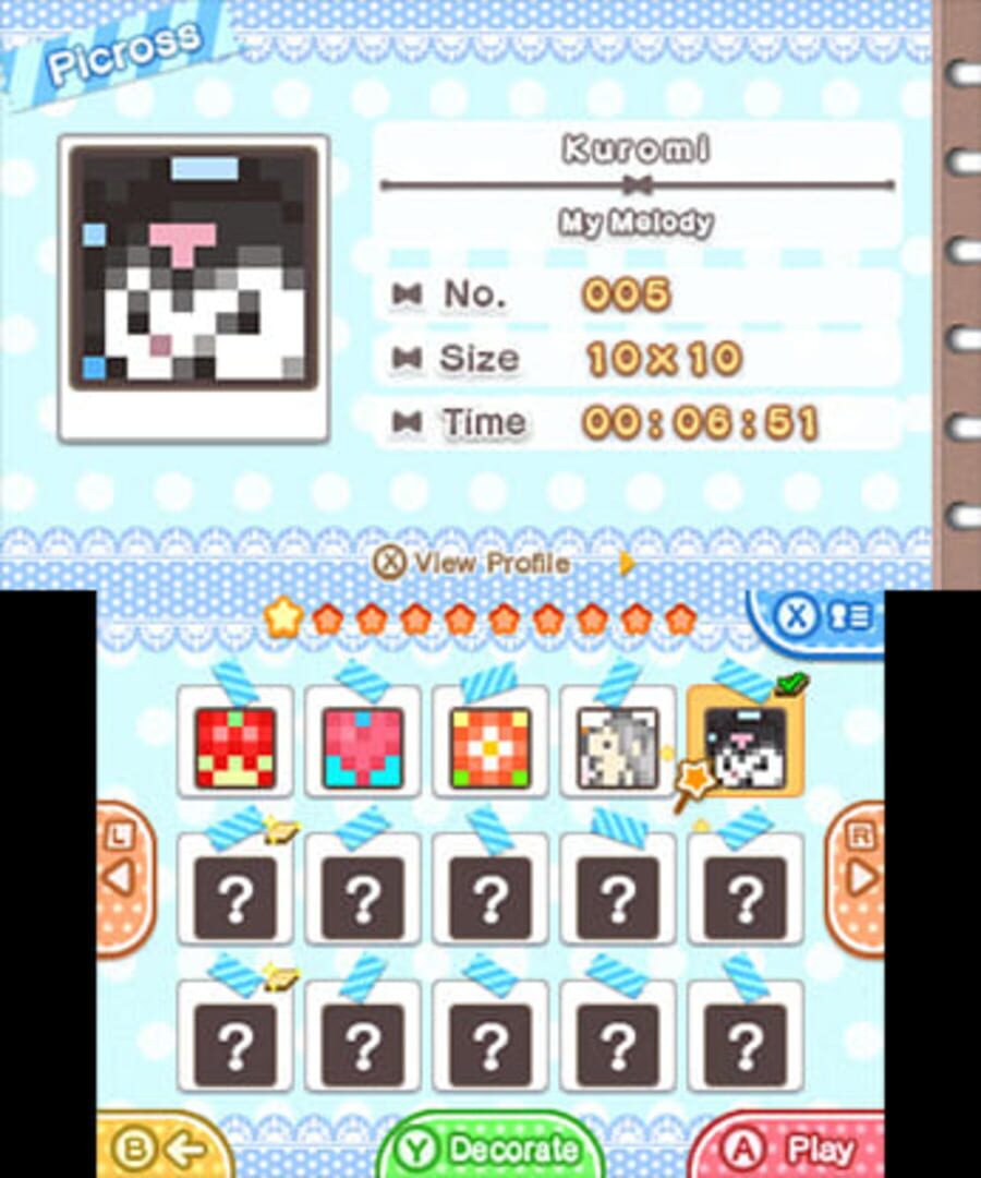 Captura de pantalla - Sanrio Characters Picross