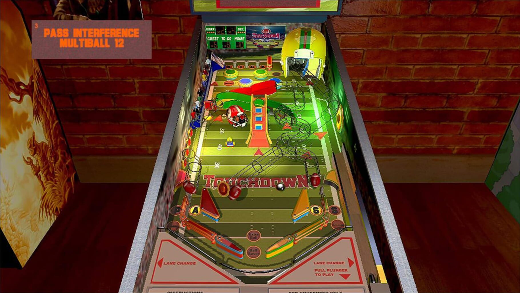 Touchdown Pinball screenshot