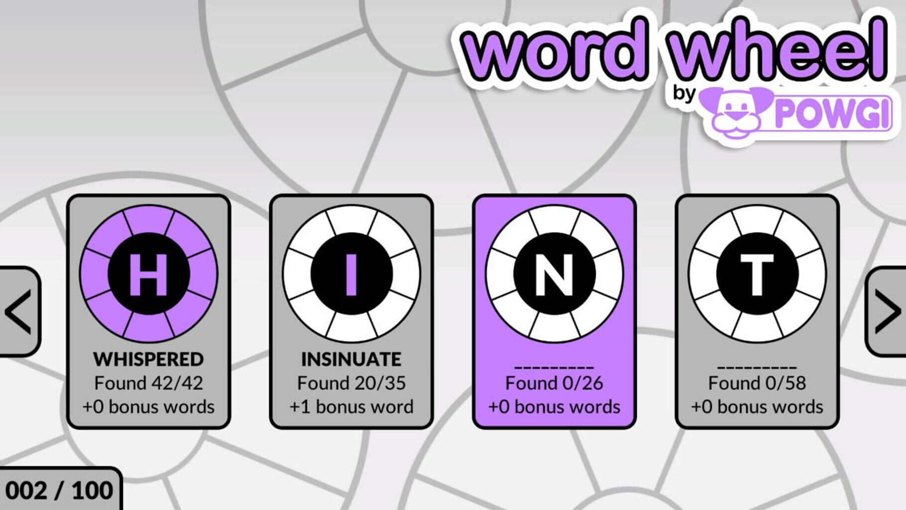 Word Wheel by Powgi screenshot