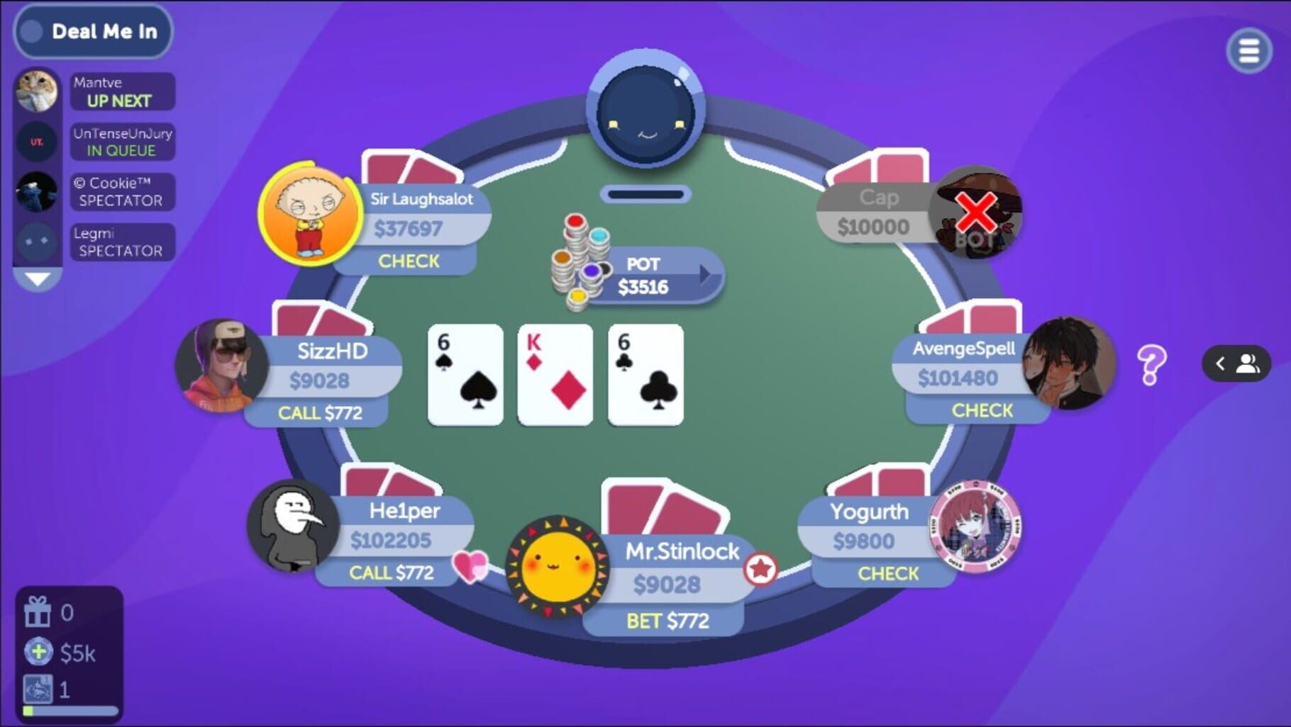 Poker Night FAQ – Discord