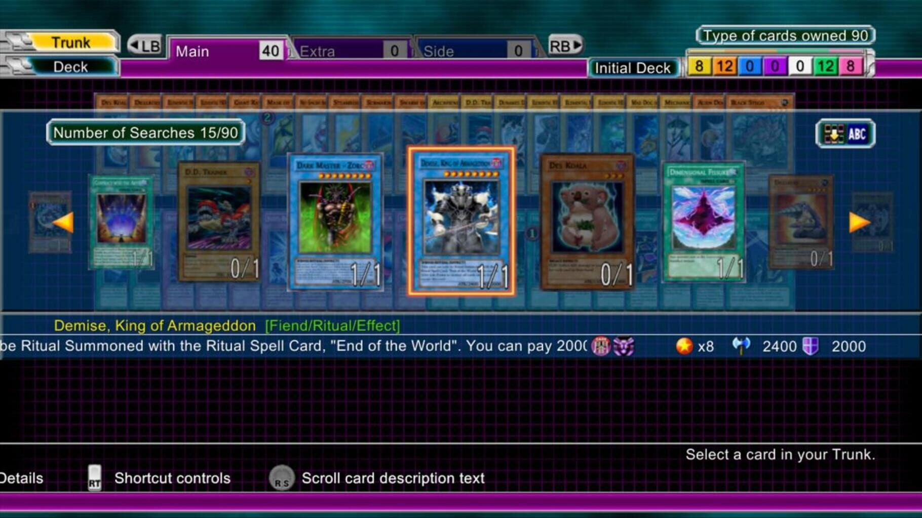 Captura de pantalla - Yu-Gi-Oh! 5D's Decade Duels Plus