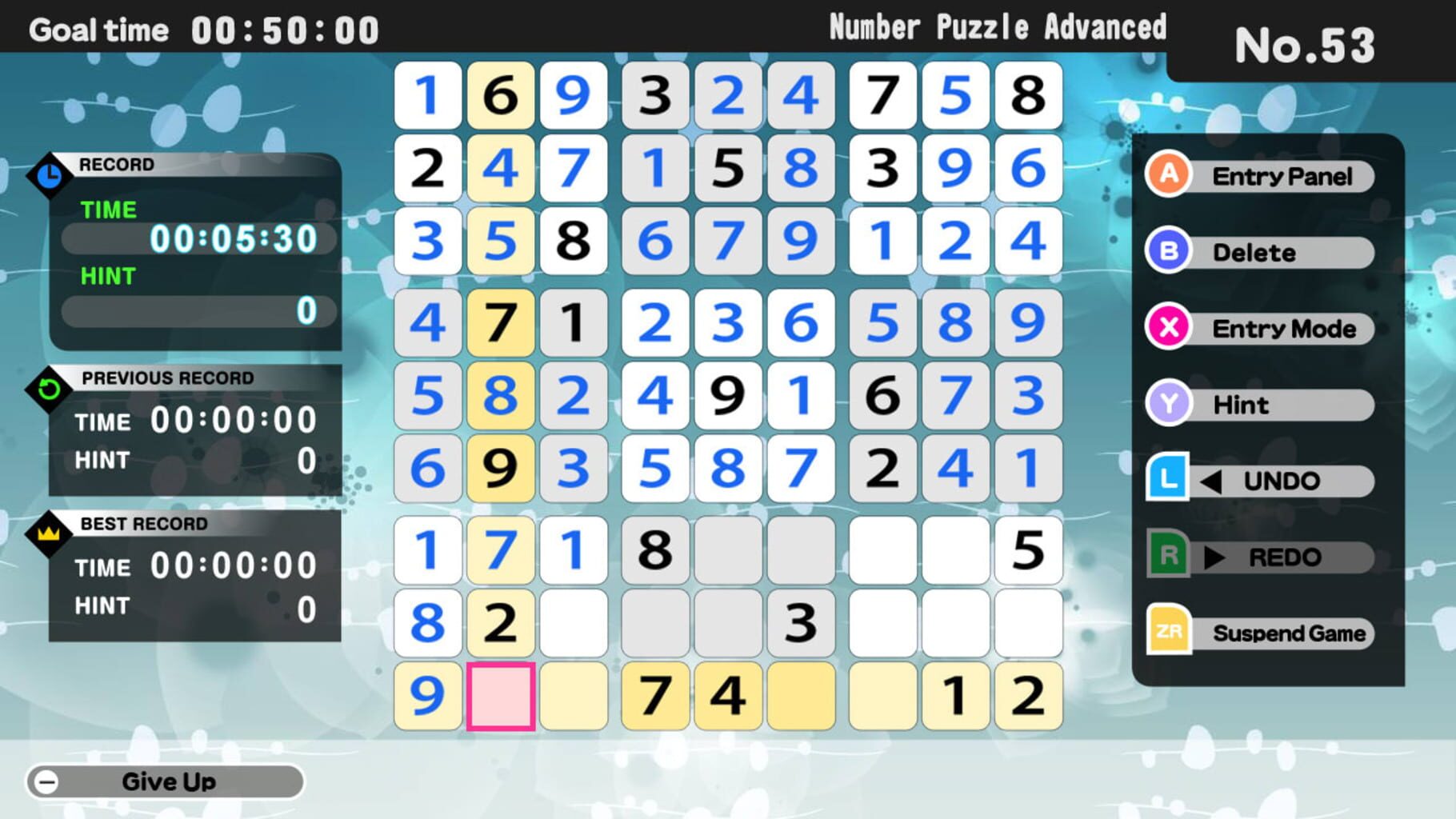 The Number Puzzle screenshot