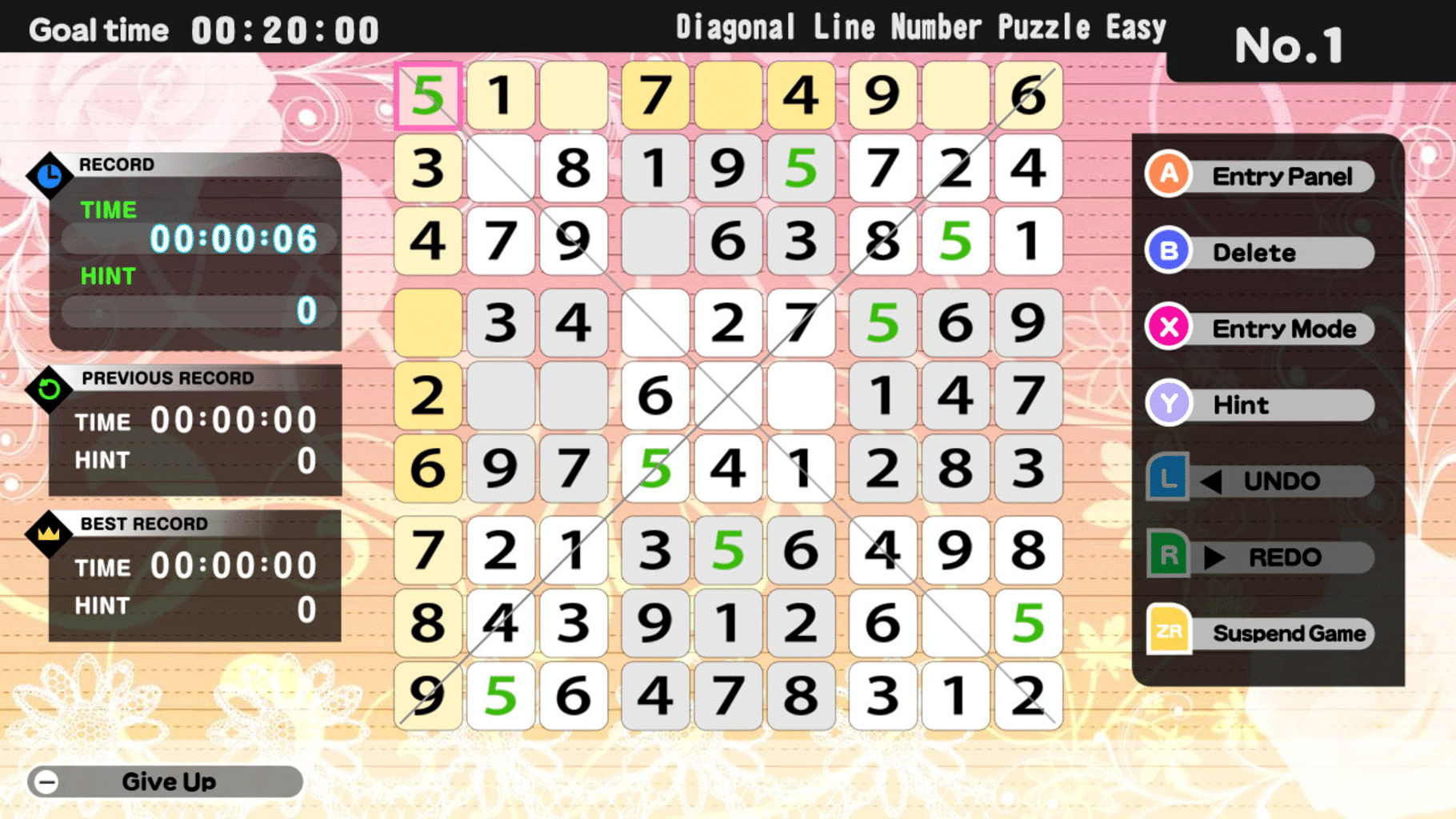 The Number Puzzle screenshot