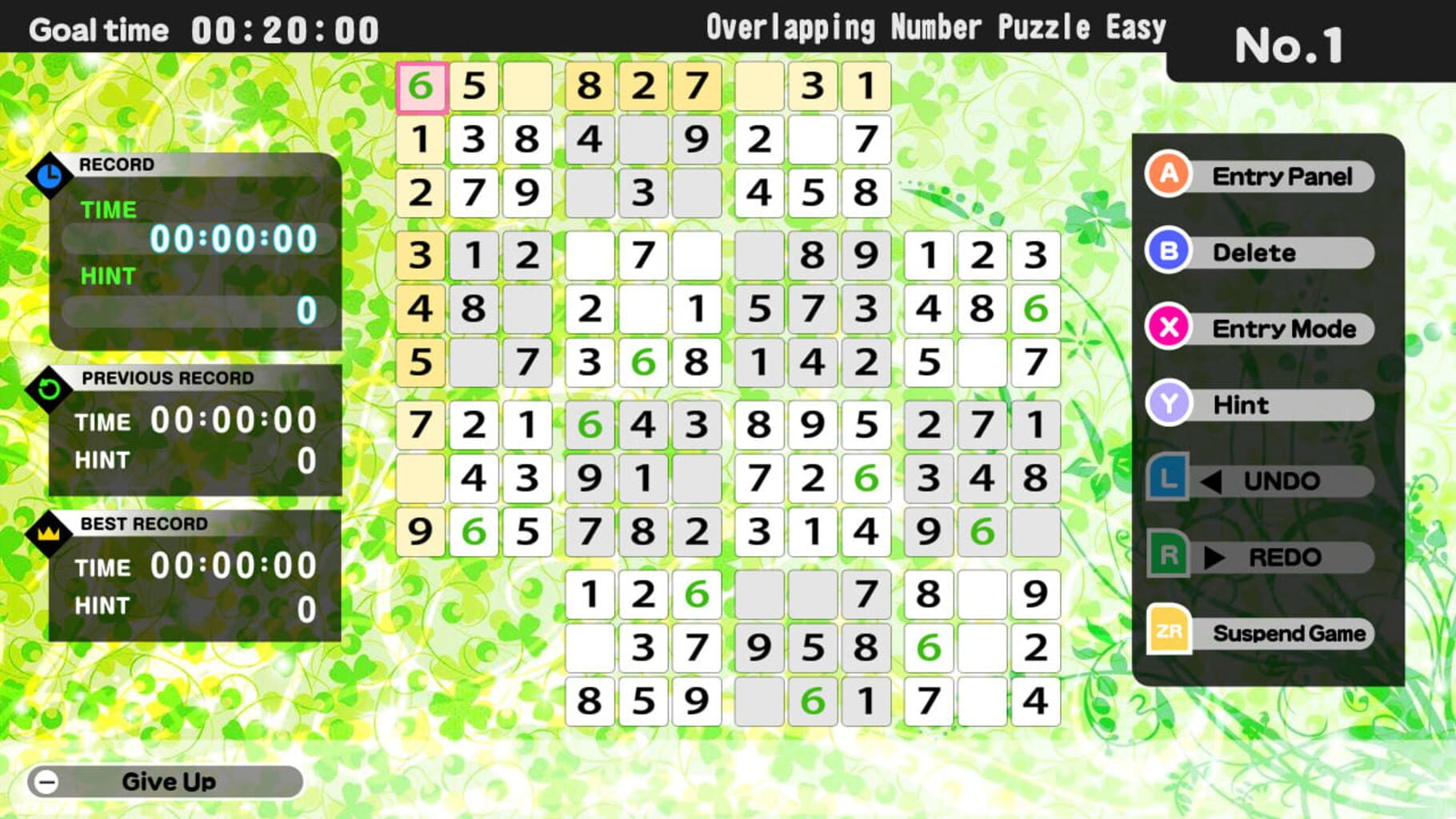 The Number Puzzle screenshot