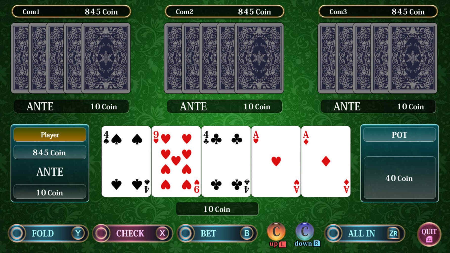 Captura de pantalla - THE Card: Poker, Texas hold 'em, Blackjack and Page One