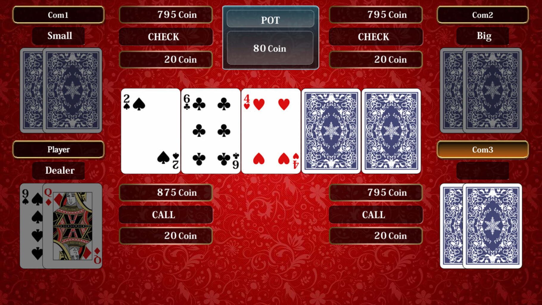 Captura de pantalla - THE Card: Poker, Texas hold 'em, Blackjack and Page One