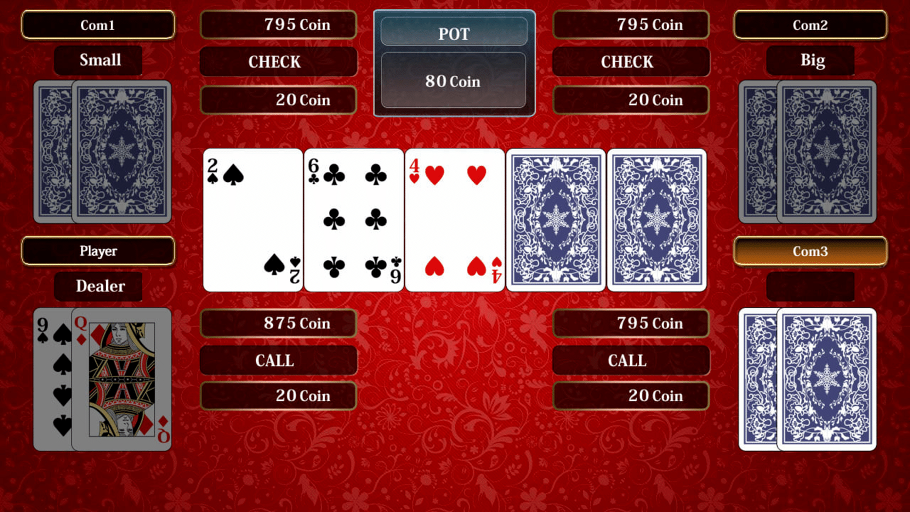 THE Card: Poker, Texas hold 'em, Blackjack and Page One screenshot