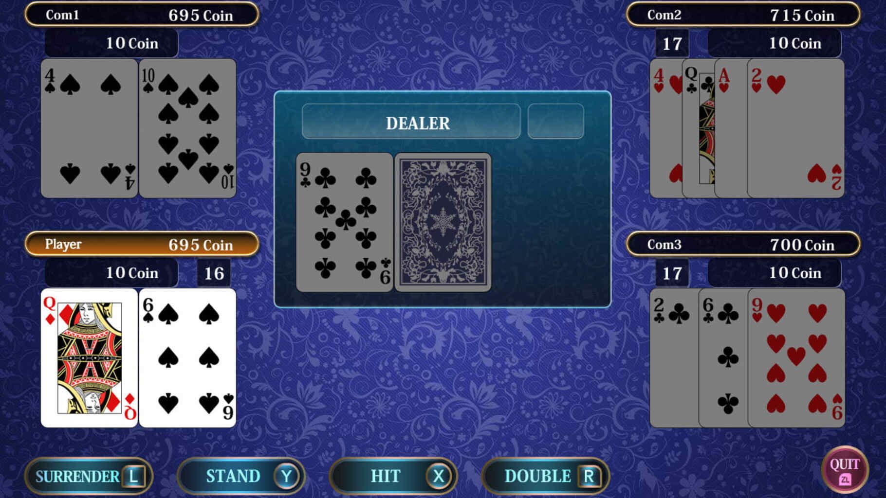 Captura de pantalla - THE Card: Poker, Texas hold 'em, Blackjack and Page One