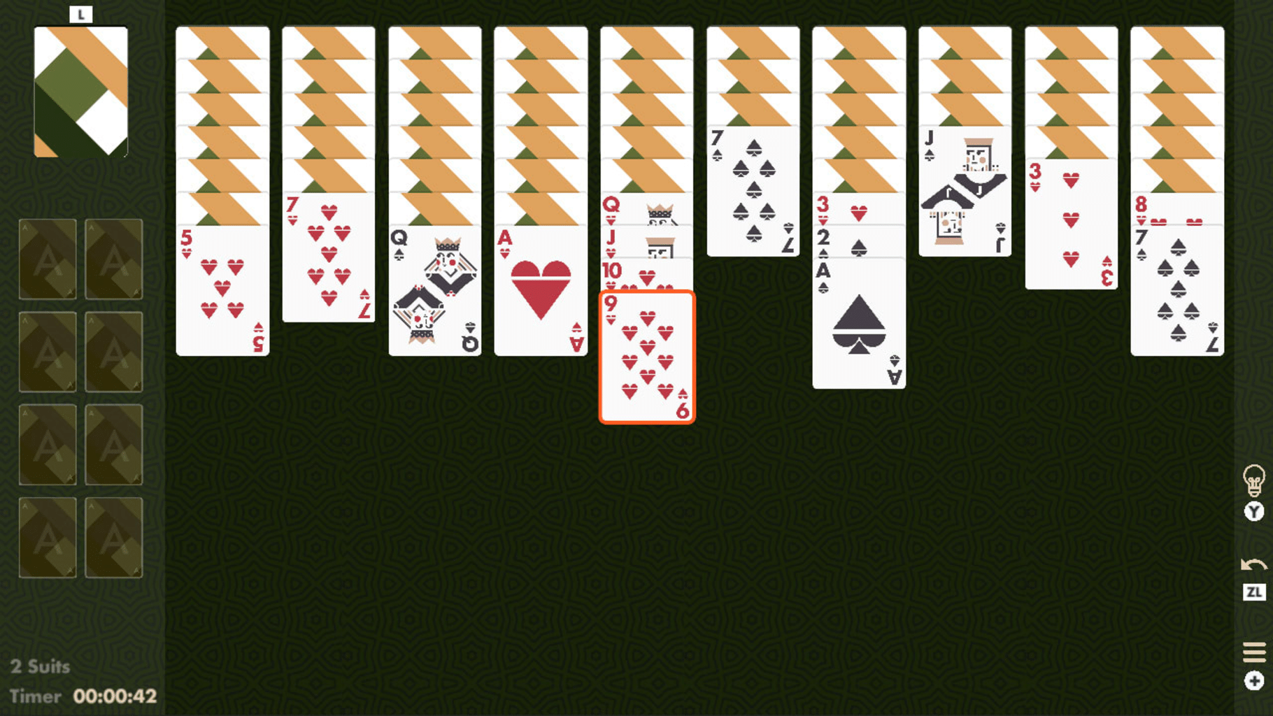 Solitaire Spider Minimal screenshot