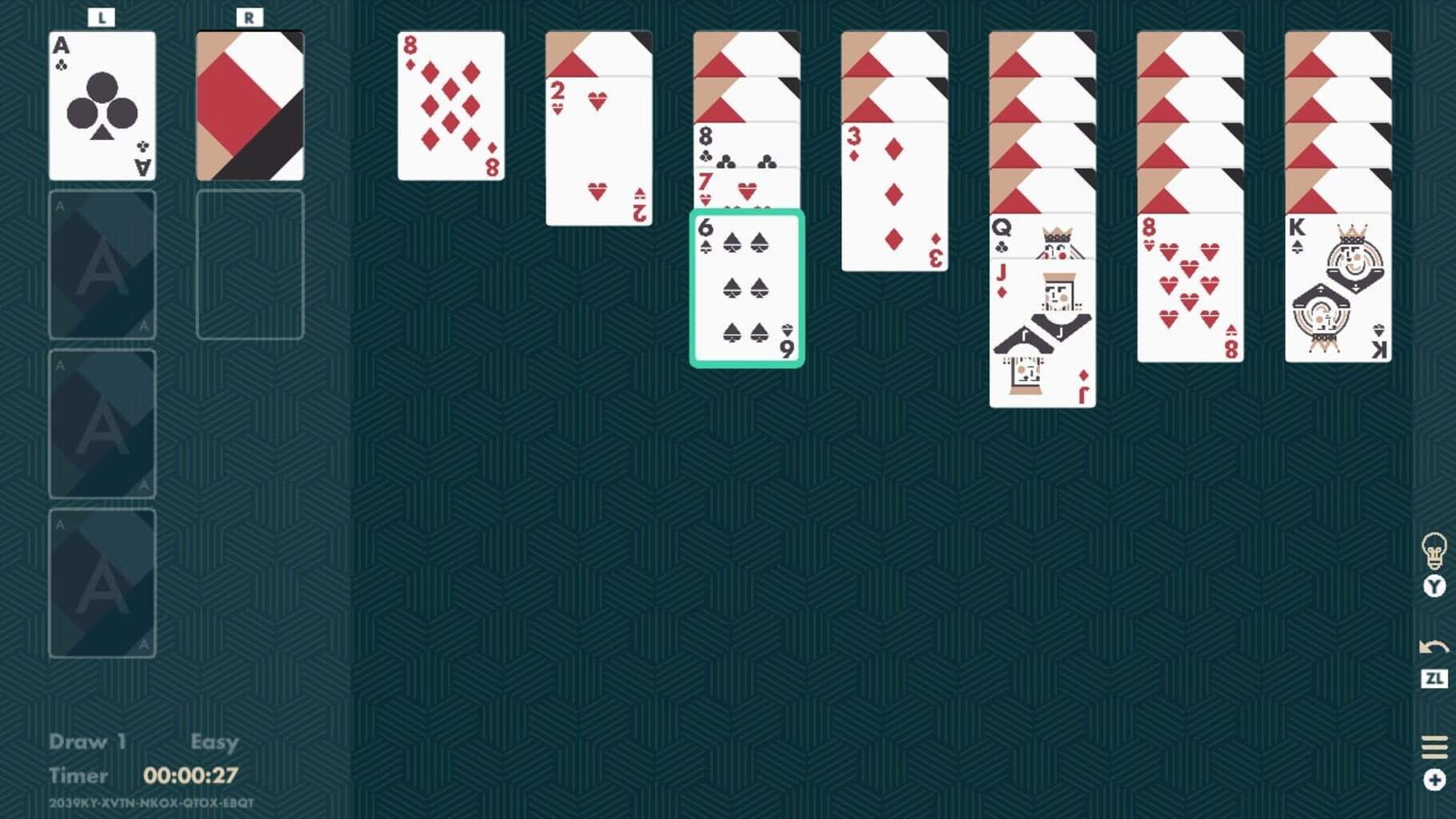 Solitaire Klondike Minimal screenshot