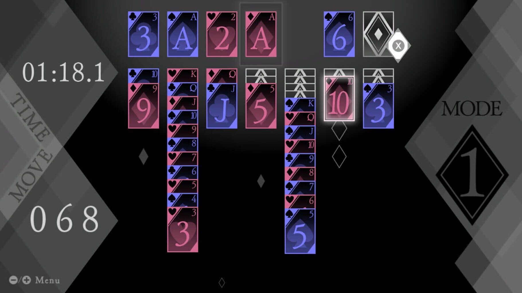 Solitaire Klondike Black screenshot