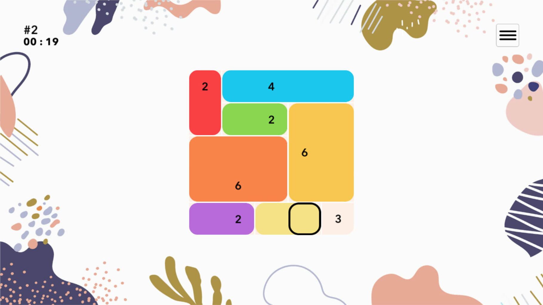 Shikaku Shapes screenshot