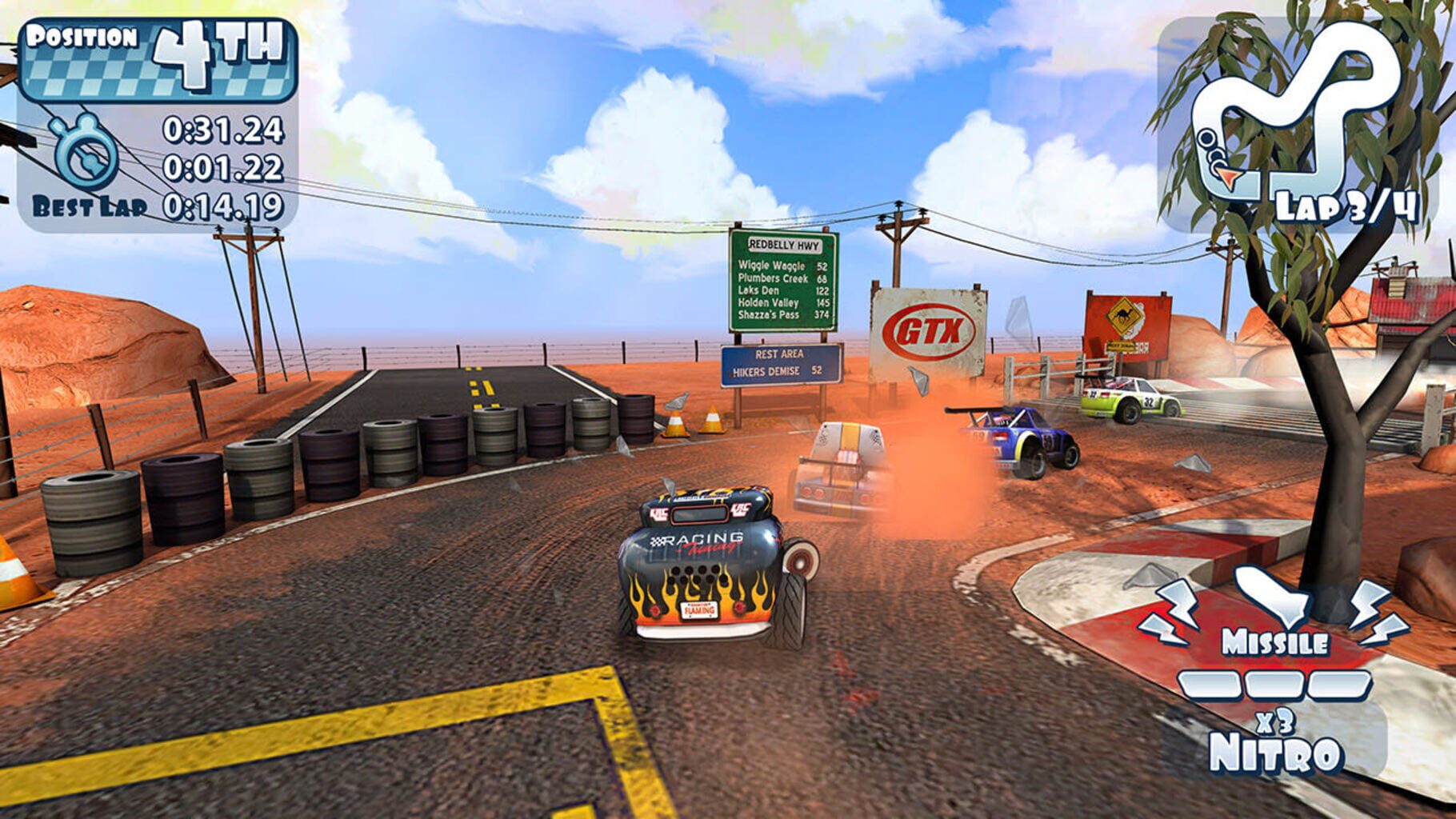 Captura de pantalla - Mini Motor Racing X