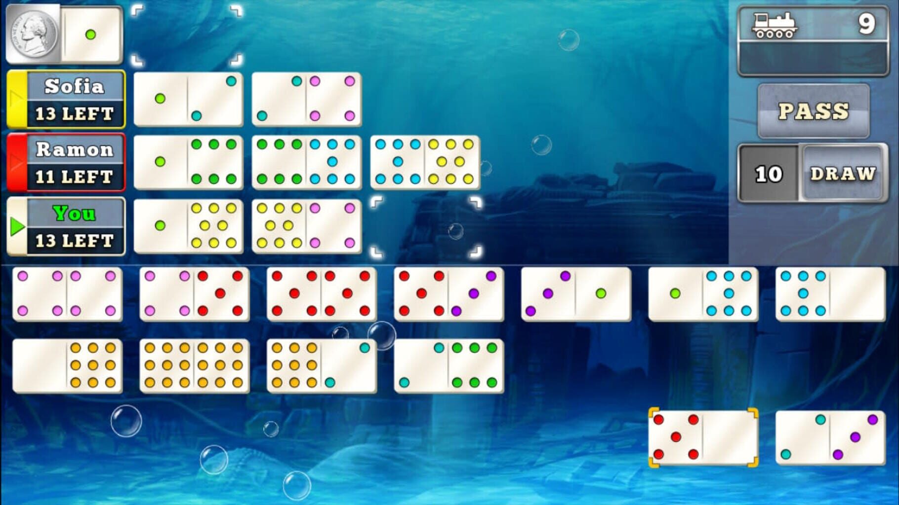 Mexican Train Dominoes Gold screenshot