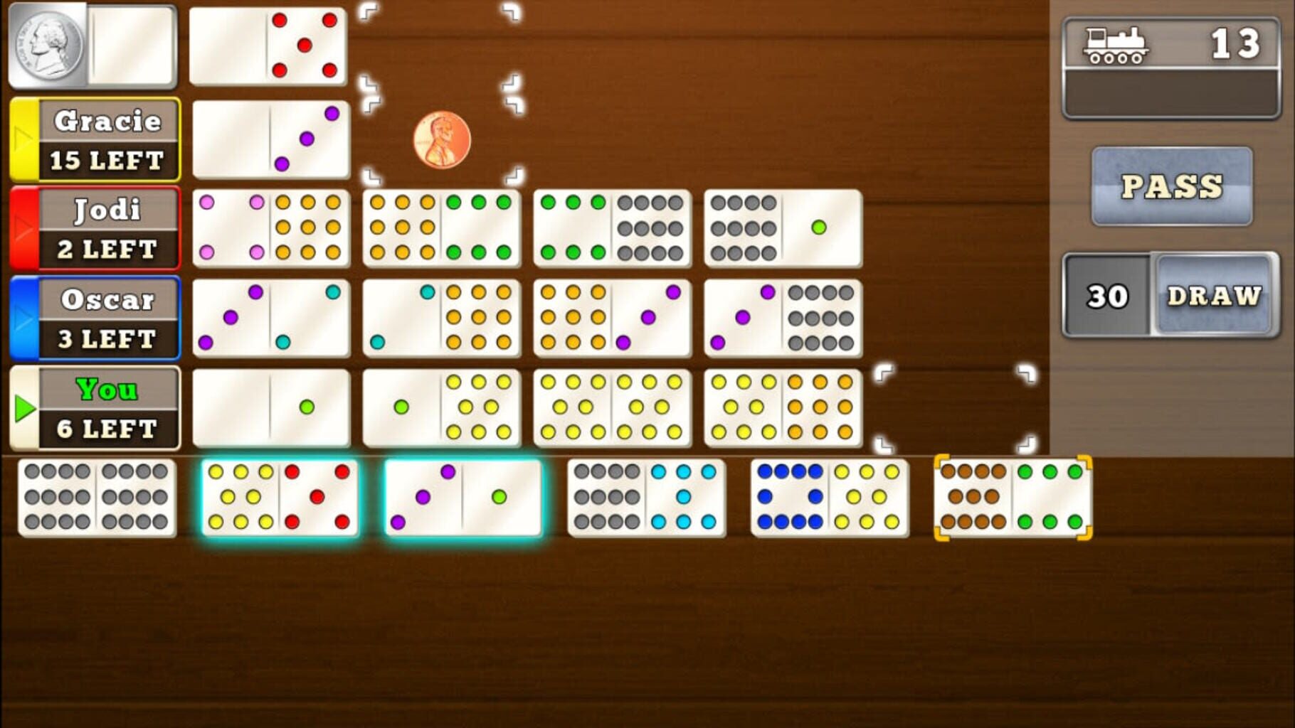 Mexican Train Dominoes Gold screenshot