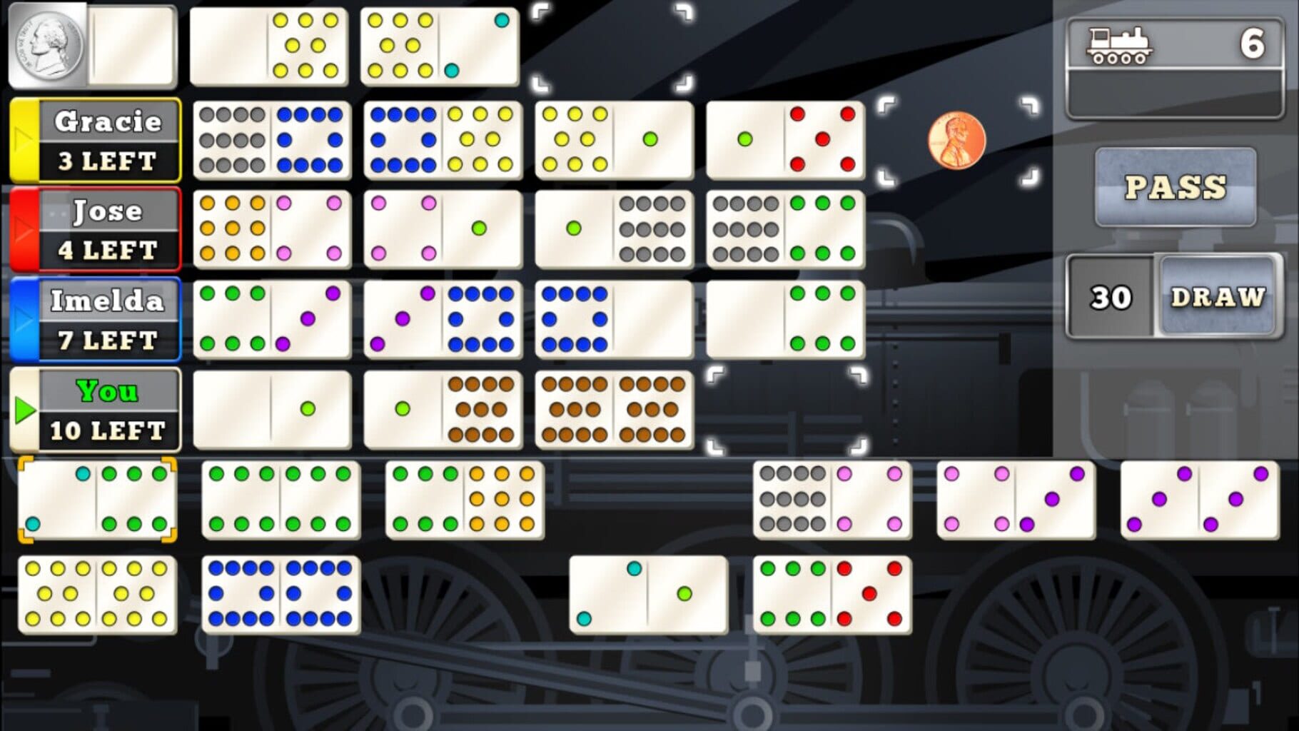 Mexican Train Dominoes Gold screenshot