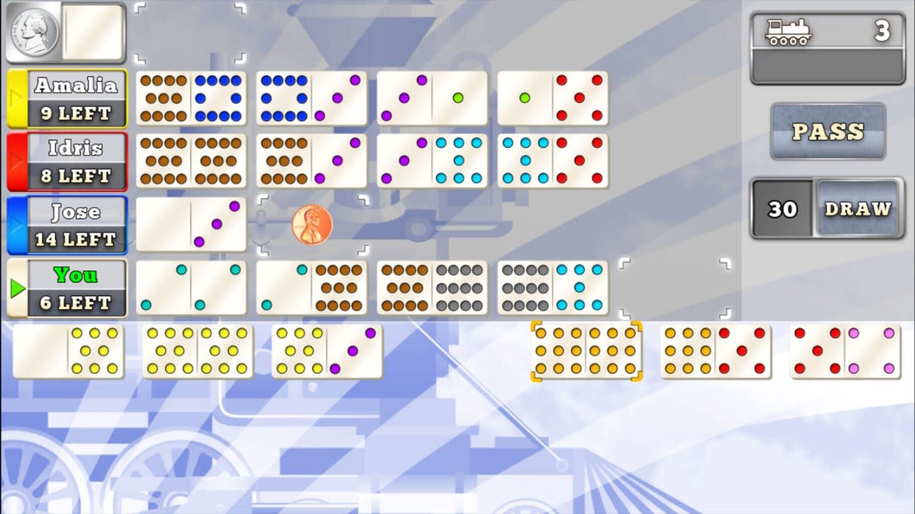 Mexican Train Dominoes Gold screenshot