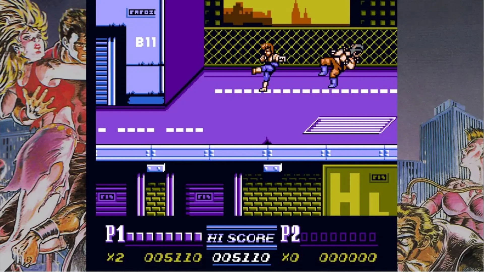 Captura de pantalla - Double Dragon & Kunio-kun: Retro Brawler Bundle