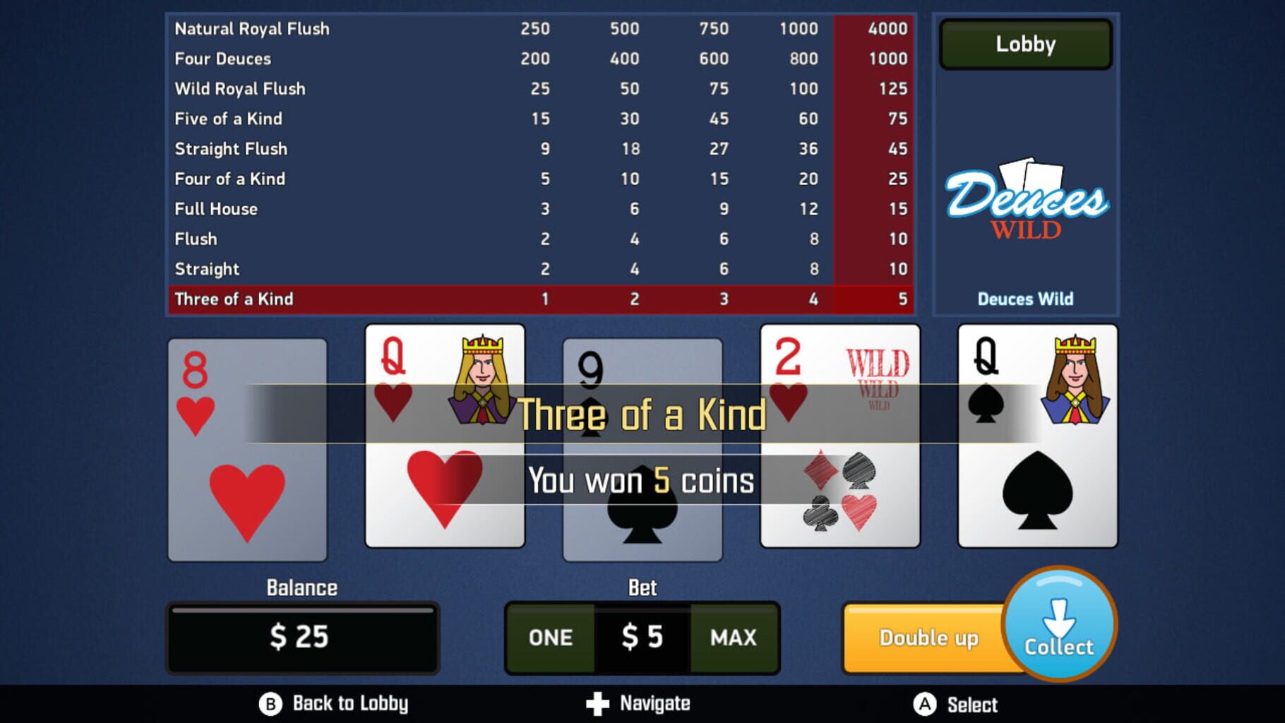 Deuces Wild - Video Poker screenshot